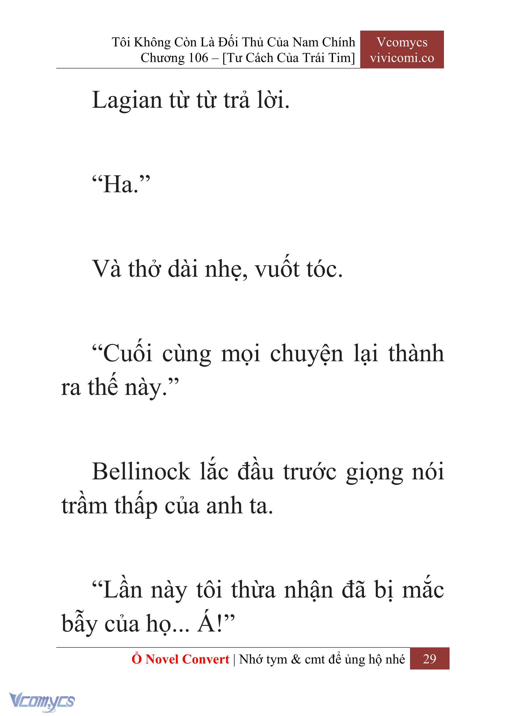 [Novel] Tôi Không Còn Là Đối Thủ Của Nam Chính Chapter  106 - 31