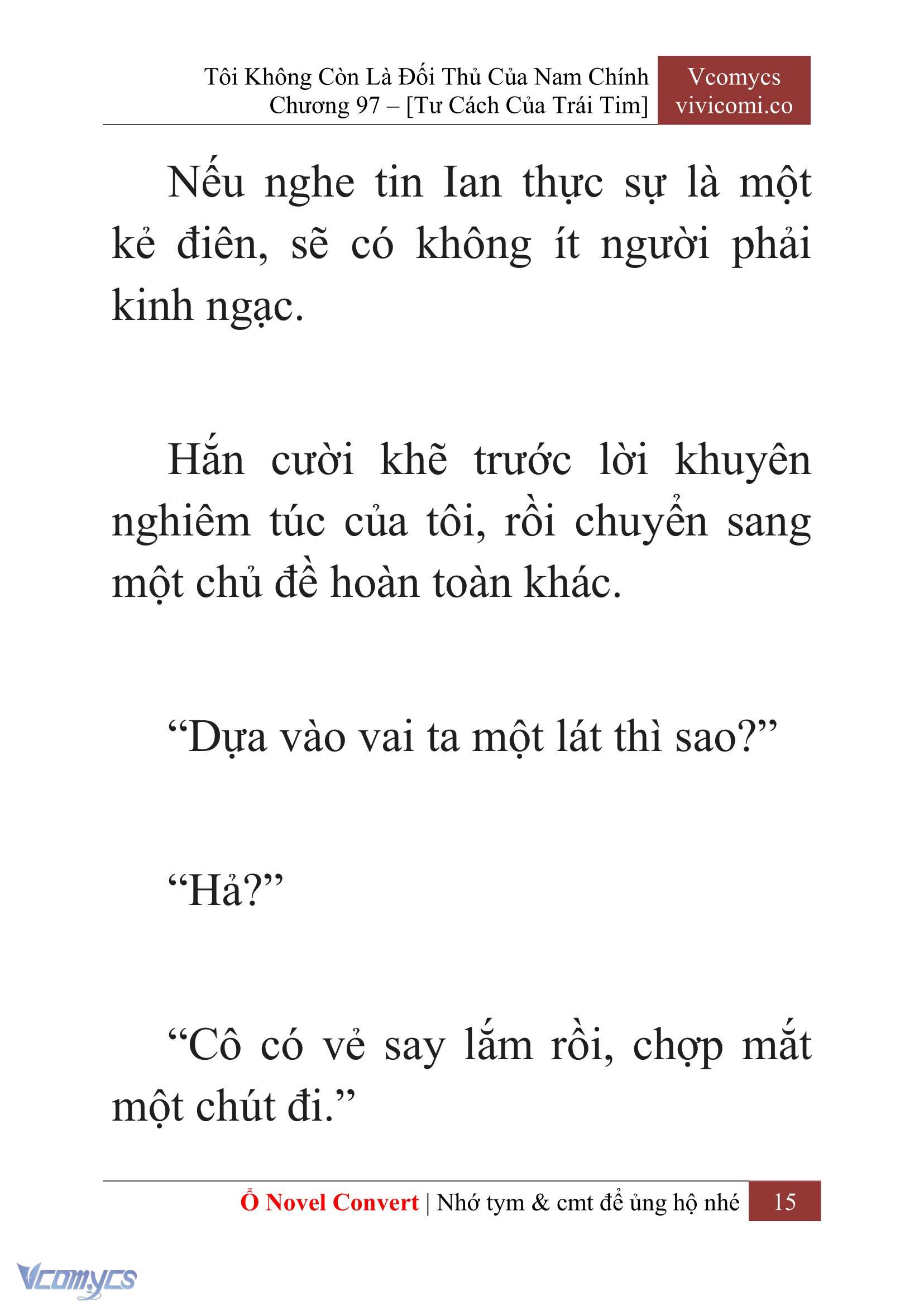 [Novel] Tôi Không Còn Là Đối Thủ Của Nam Chính Chapter  97 - 17