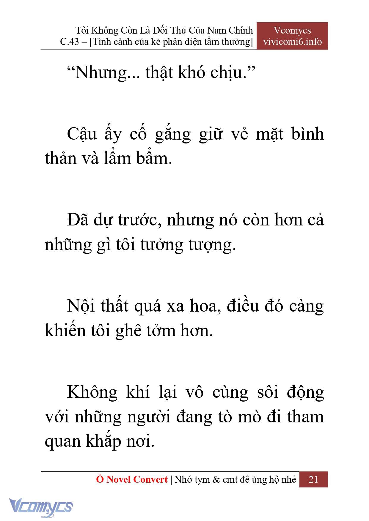[Novel] Tôi Không Còn Là Đối Thủ Của Nam Chính Chapter  43 - 23