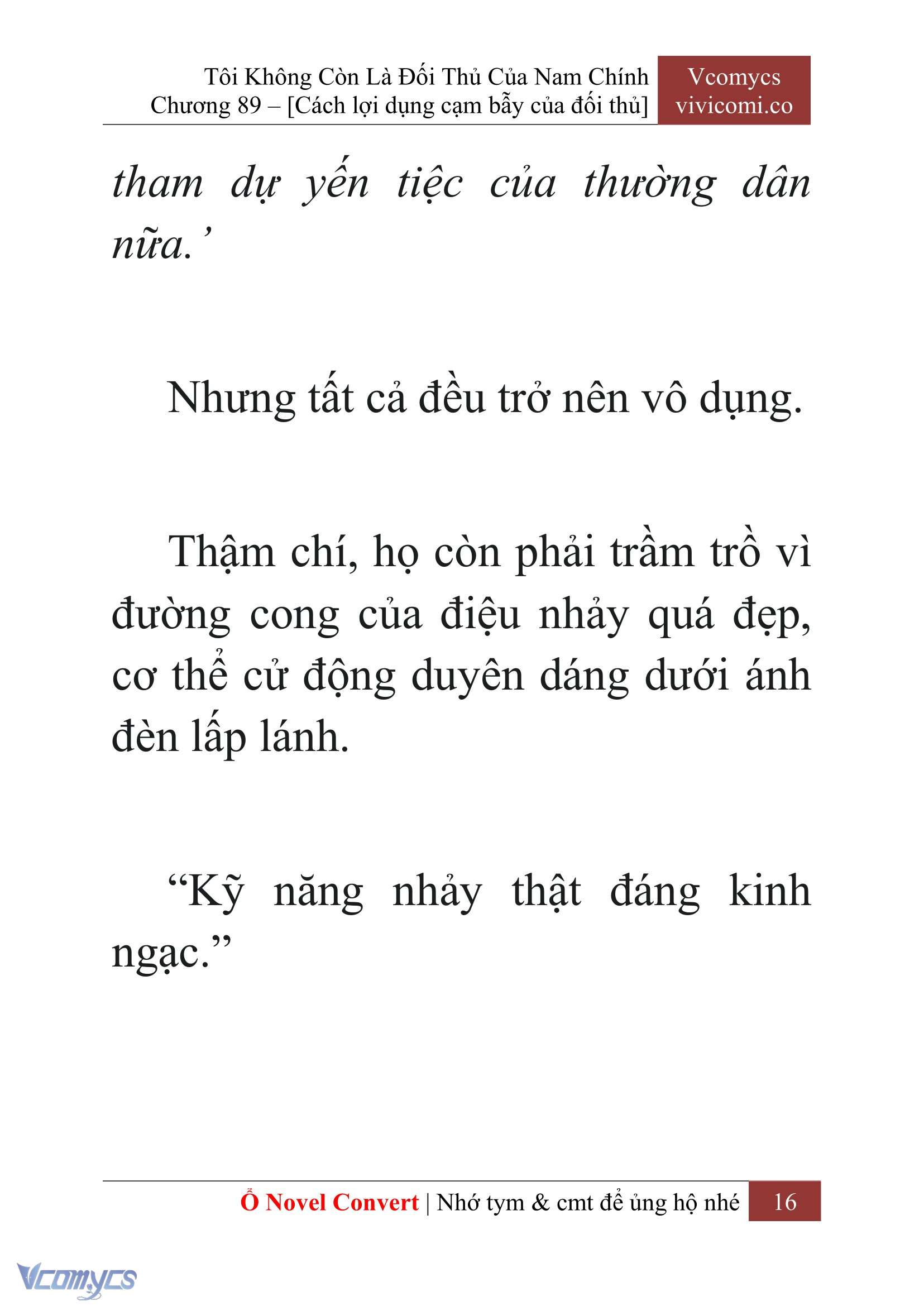 [Novel] Tôi Không Còn Là Đối Thủ Của Nam Chính Chapter  89 - 18