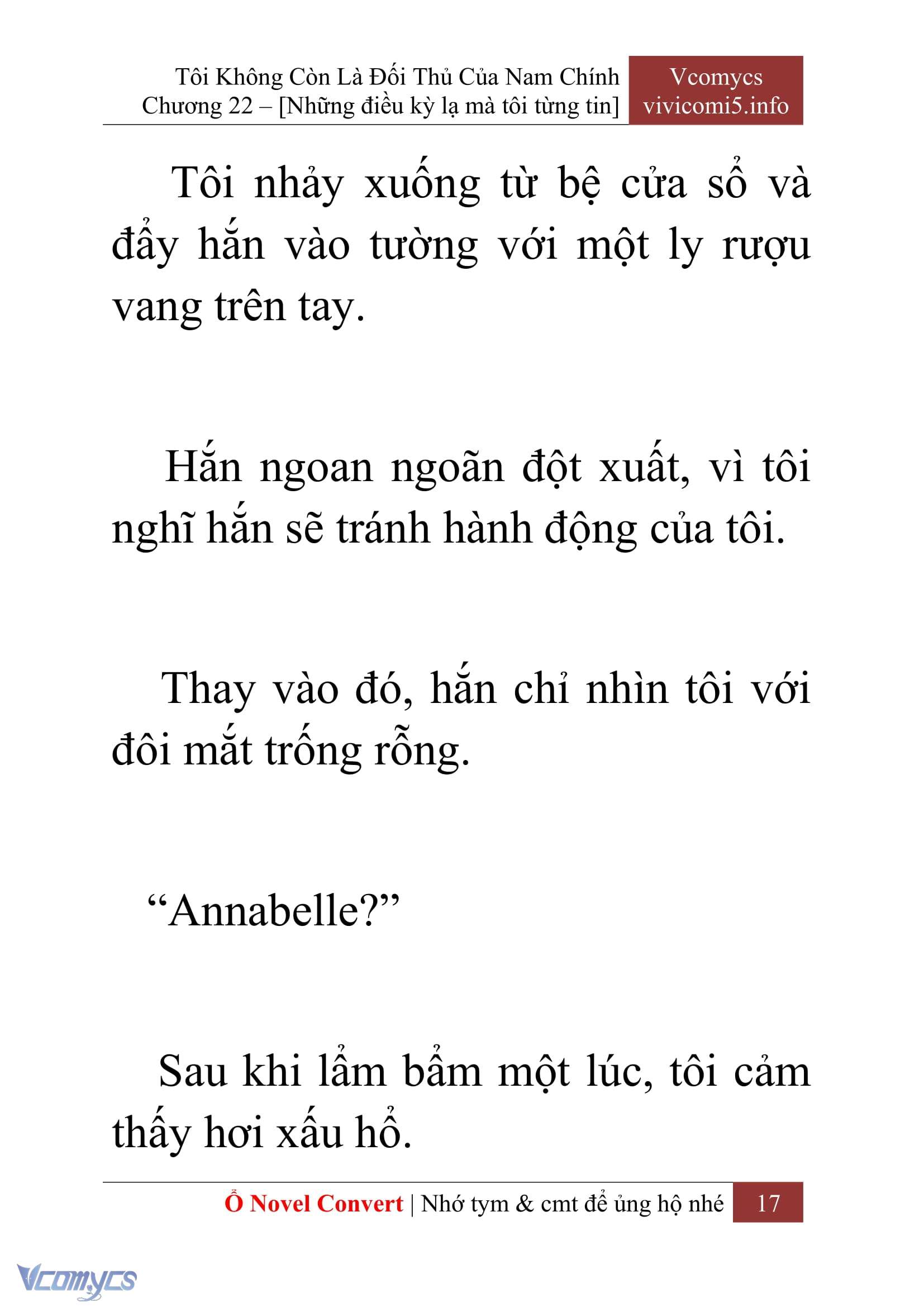 [Novel] Tôi Không Còn Là Đối Thủ Của Nam Chính Chapter  22 - 19
