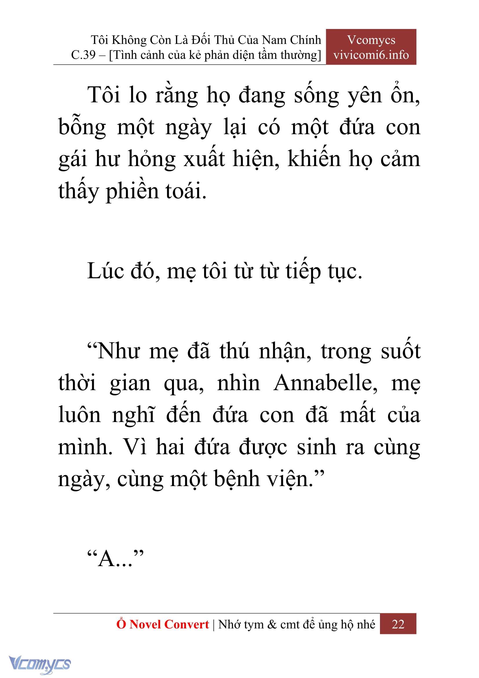 [Novel] Tôi Không Còn Là Đối Thủ Của Nam Chính Chapter  39 - 24