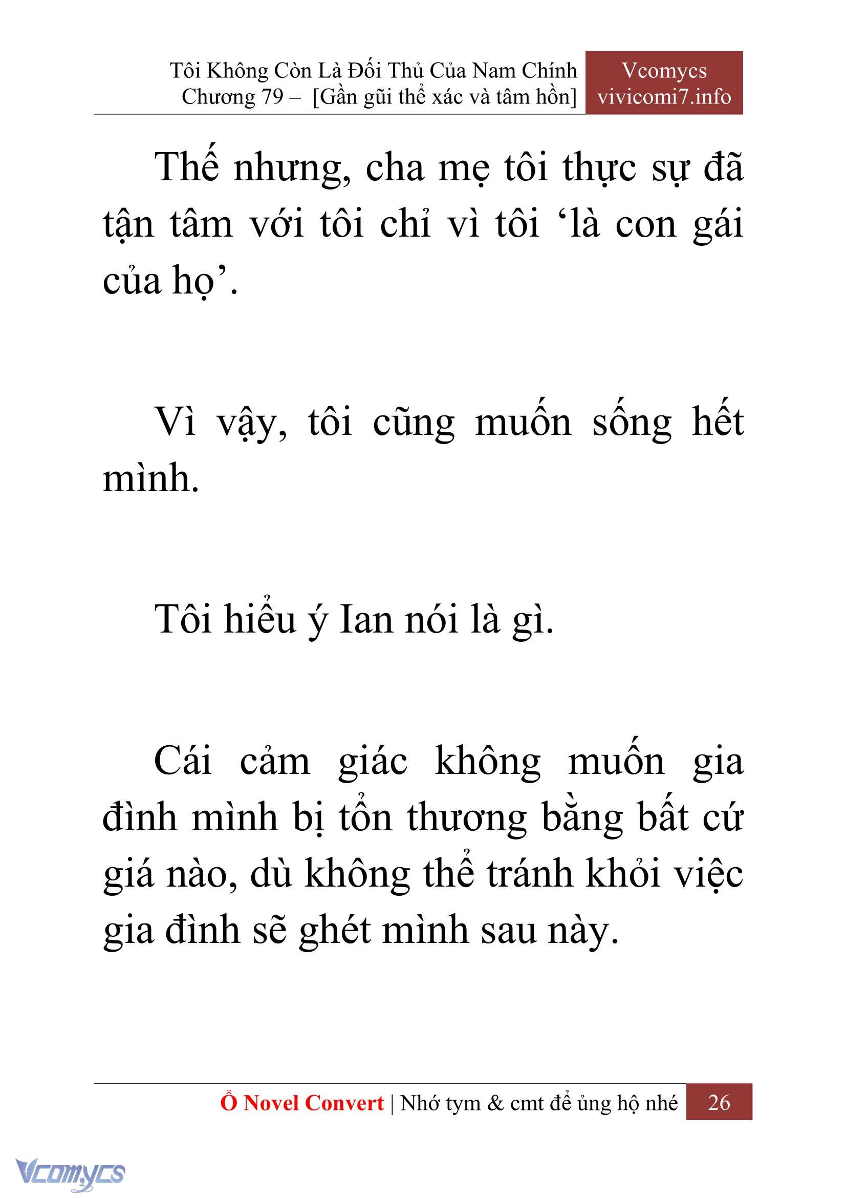 [Novel] Tôi Không Còn Là Đối Thủ Của Nam Chính Chapter  79 - 28