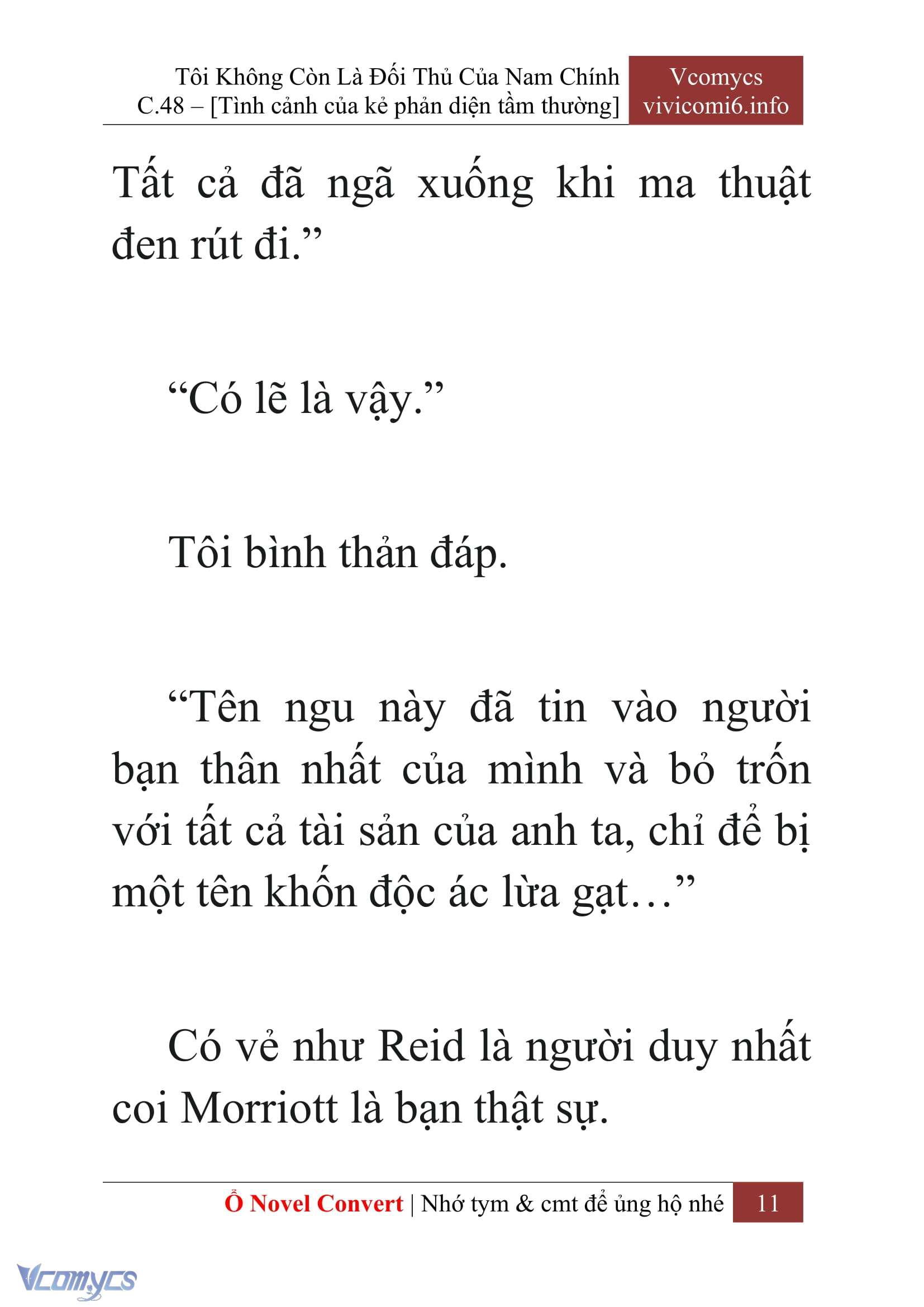 [Novel] Tôi Không Còn Là Đối Thủ Của Nam Chính Chapter  48 - 13
