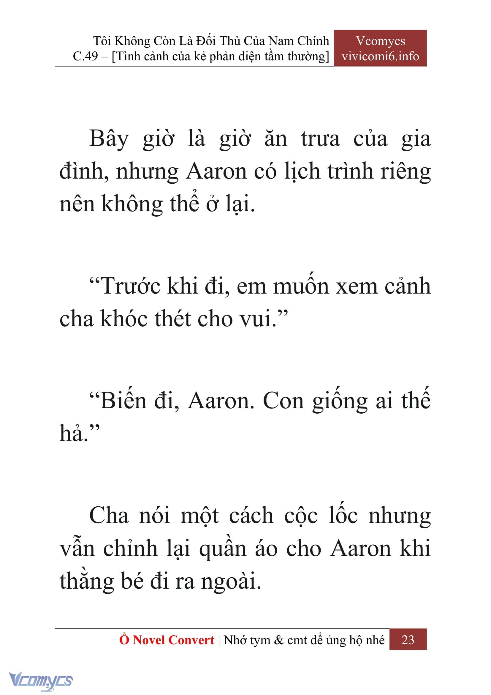 [Novel] Tôi Không Còn Là Đối Thủ Của Nam Chính Chapter  49 - 25