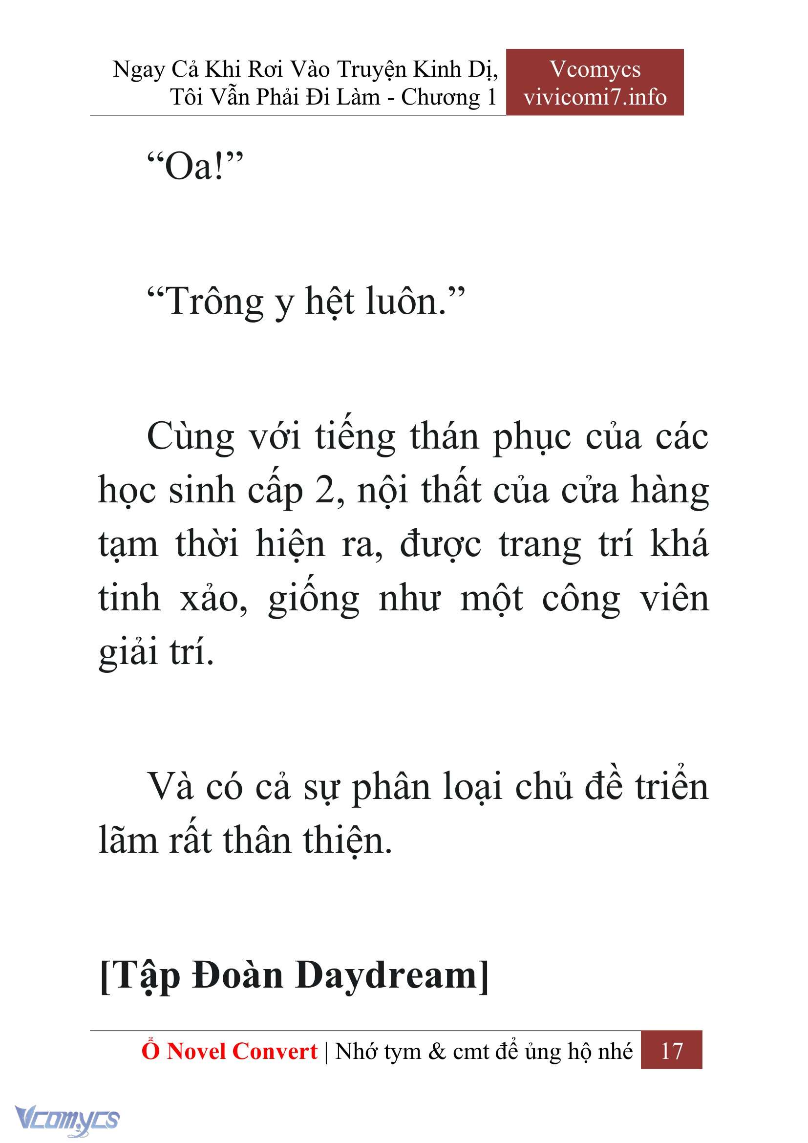 [Novel] Ngay Cả Khi Rơi Vào Truyện Kinh Dị, Tôi Vẫn Phải Đi Làm Chapter  1 - 19