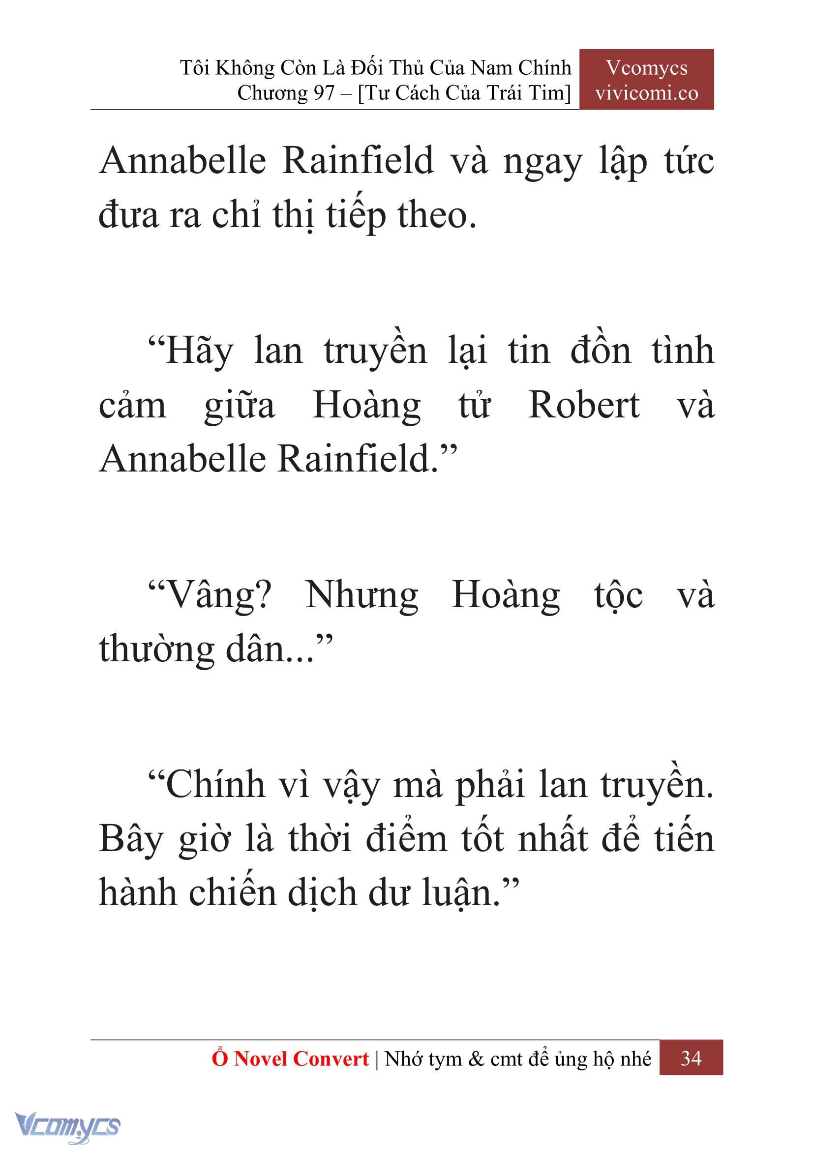 [Novel] Tôi Không Còn Là Đối Thủ Của Nam Chính Chapter  97 - 36