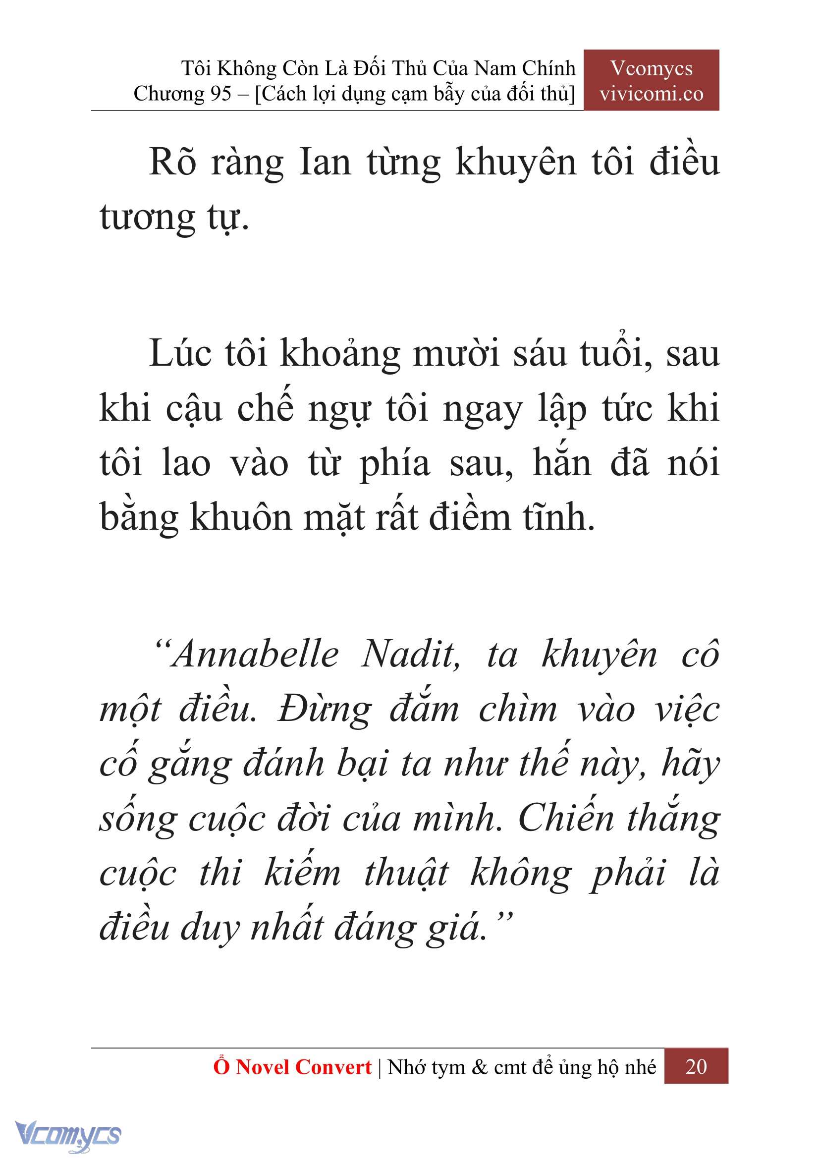 [Novel] Tôi Không Còn Là Đối Thủ Của Nam Chính Chapter  95 - 22