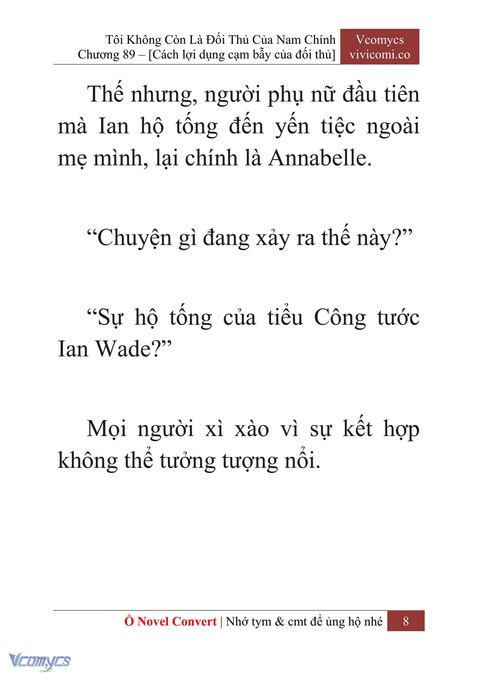 [Novel] Tôi Không Còn Là Đối Thủ Của Nam Chính Chapter  89 - 10