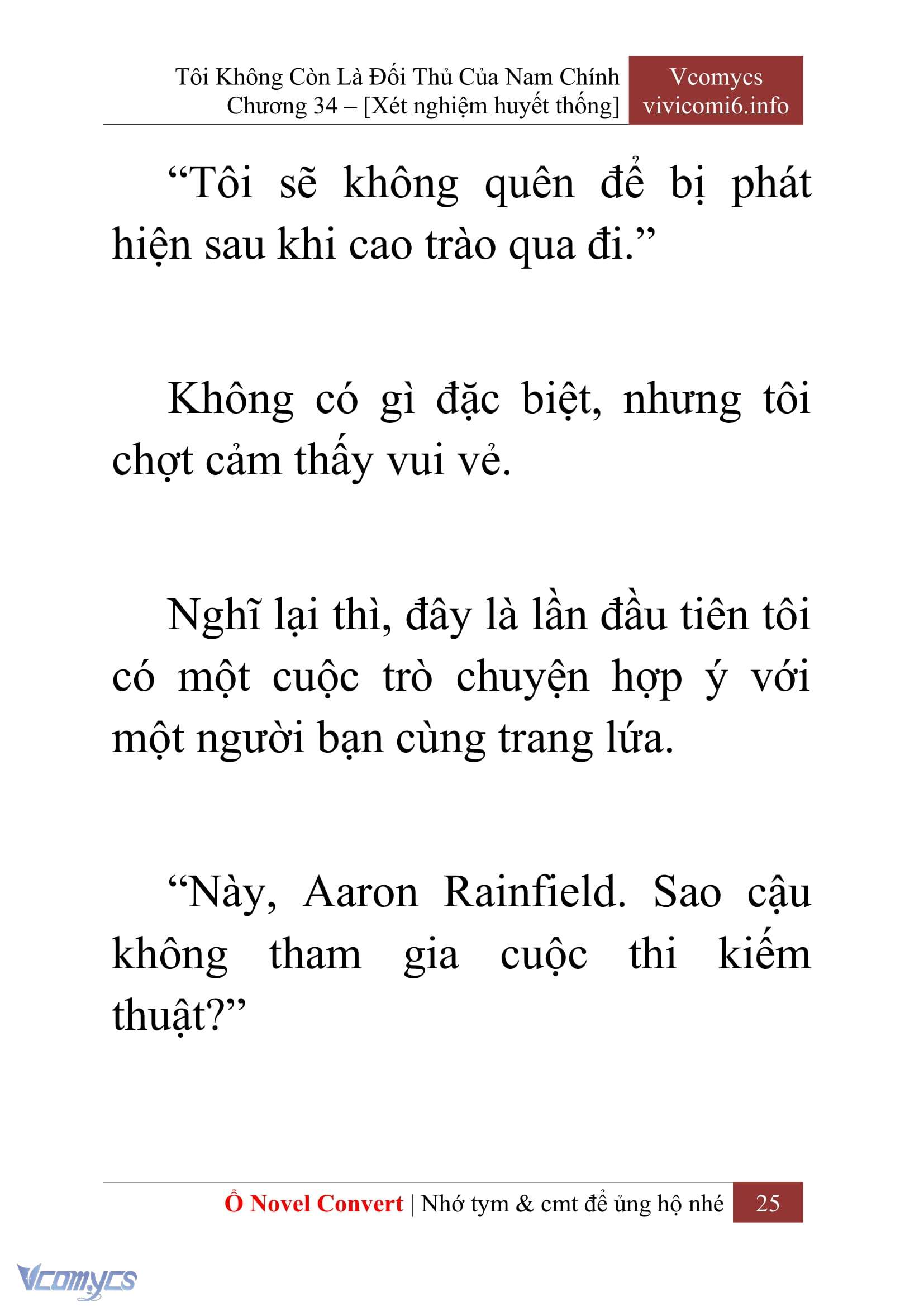 [Novel] Tôi Không Còn Là Đối Thủ Của Nam Chính Chapter  34 - 27