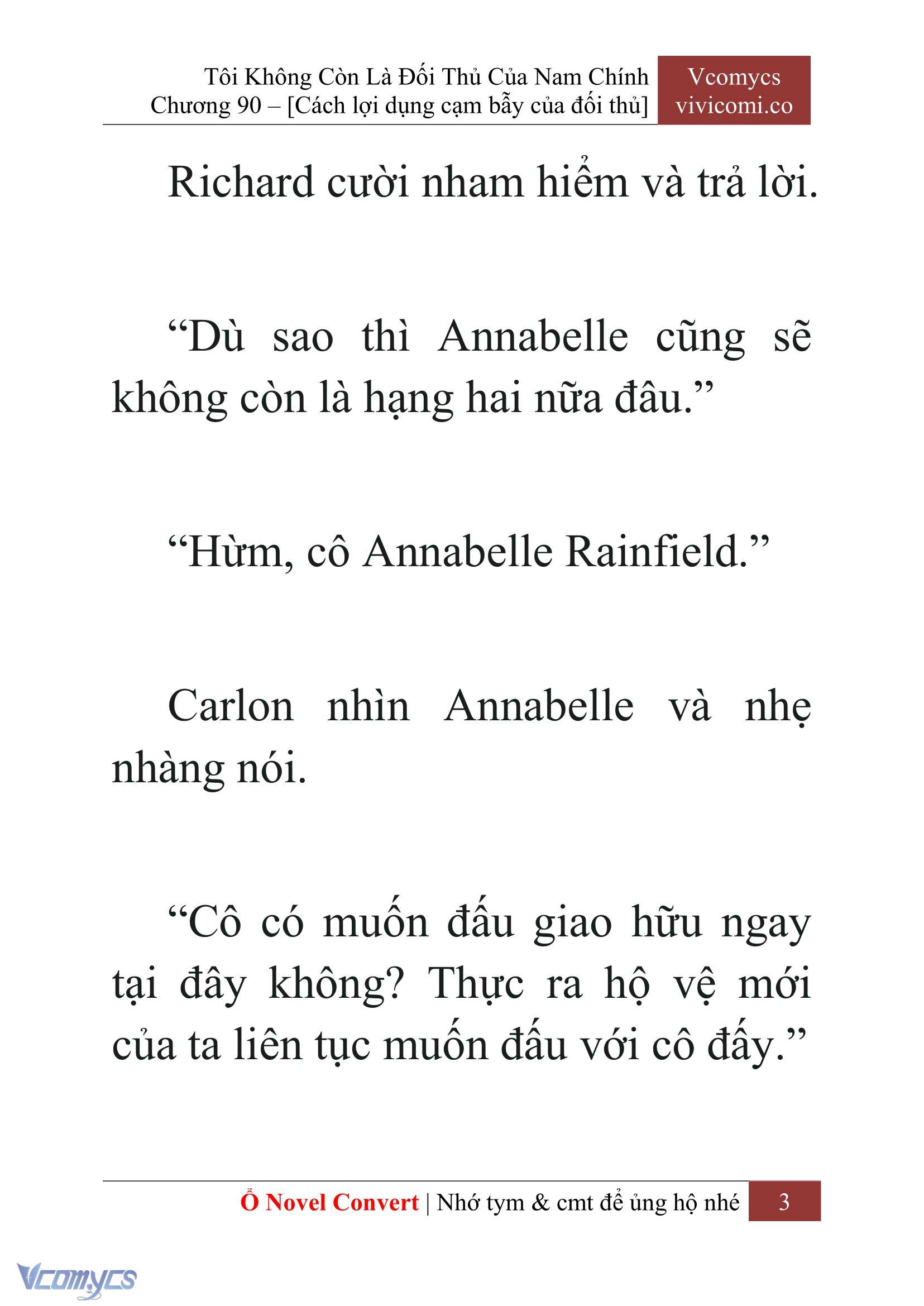 [Novel] Tôi Không Còn Là Đối Thủ Của Nam Chính Chapter  90 - 5