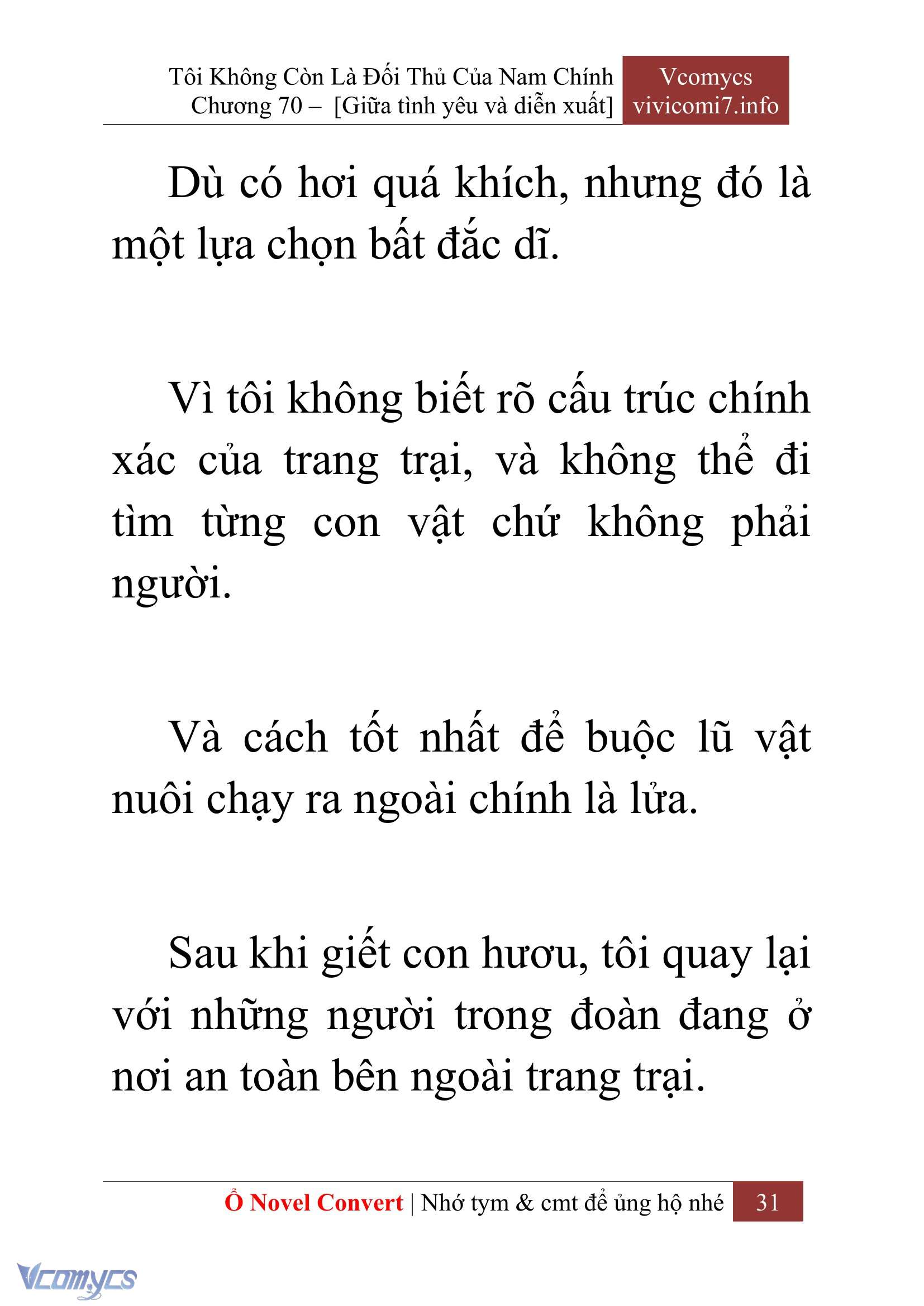 [Novel] Tôi Không Còn Là Đối Thủ Của Nam Chính Chapter  70 - 33