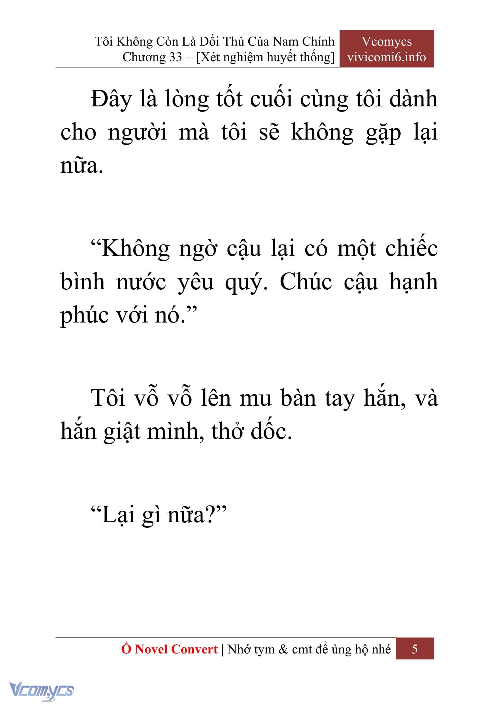 [Novel] Tôi Không Còn Là Đối Thủ Của Nam Chính Chapter  33 - 7