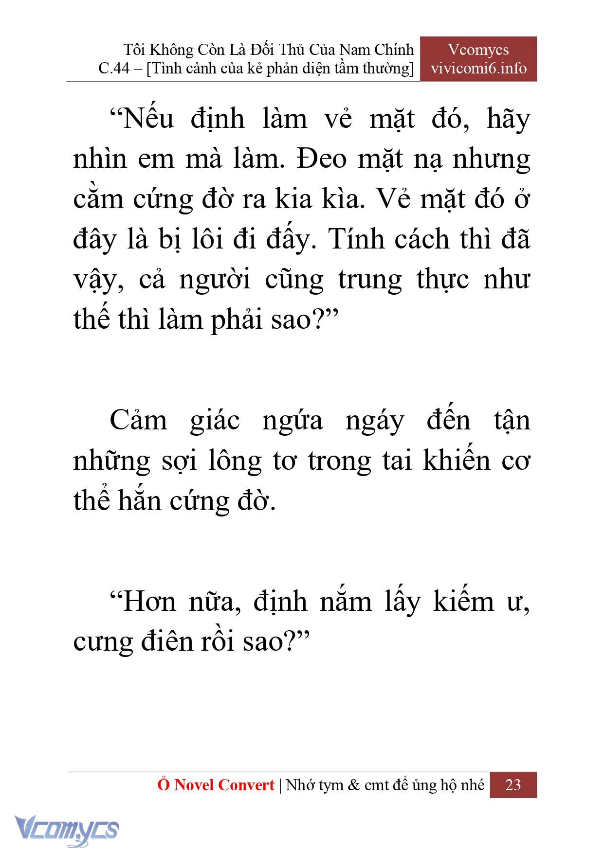 [Novel] Tôi Không Còn Là Đối Thủ Của Nam Chính Chapter  44 - 25