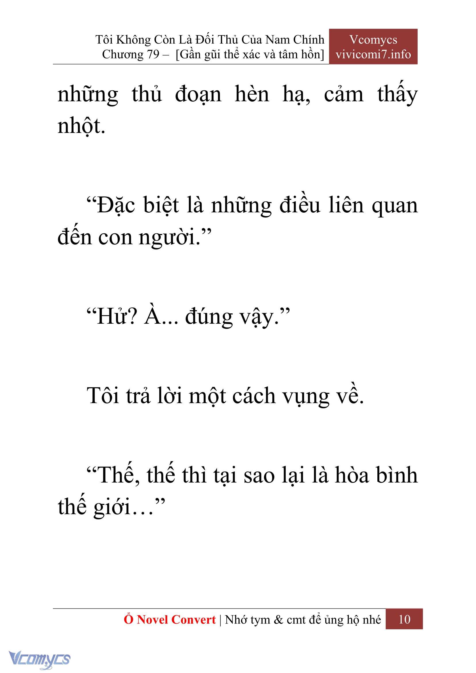 [Novel] Tôi Không Còn Là Đối Thủ Của Nam Chính Chapter  79 - 12
