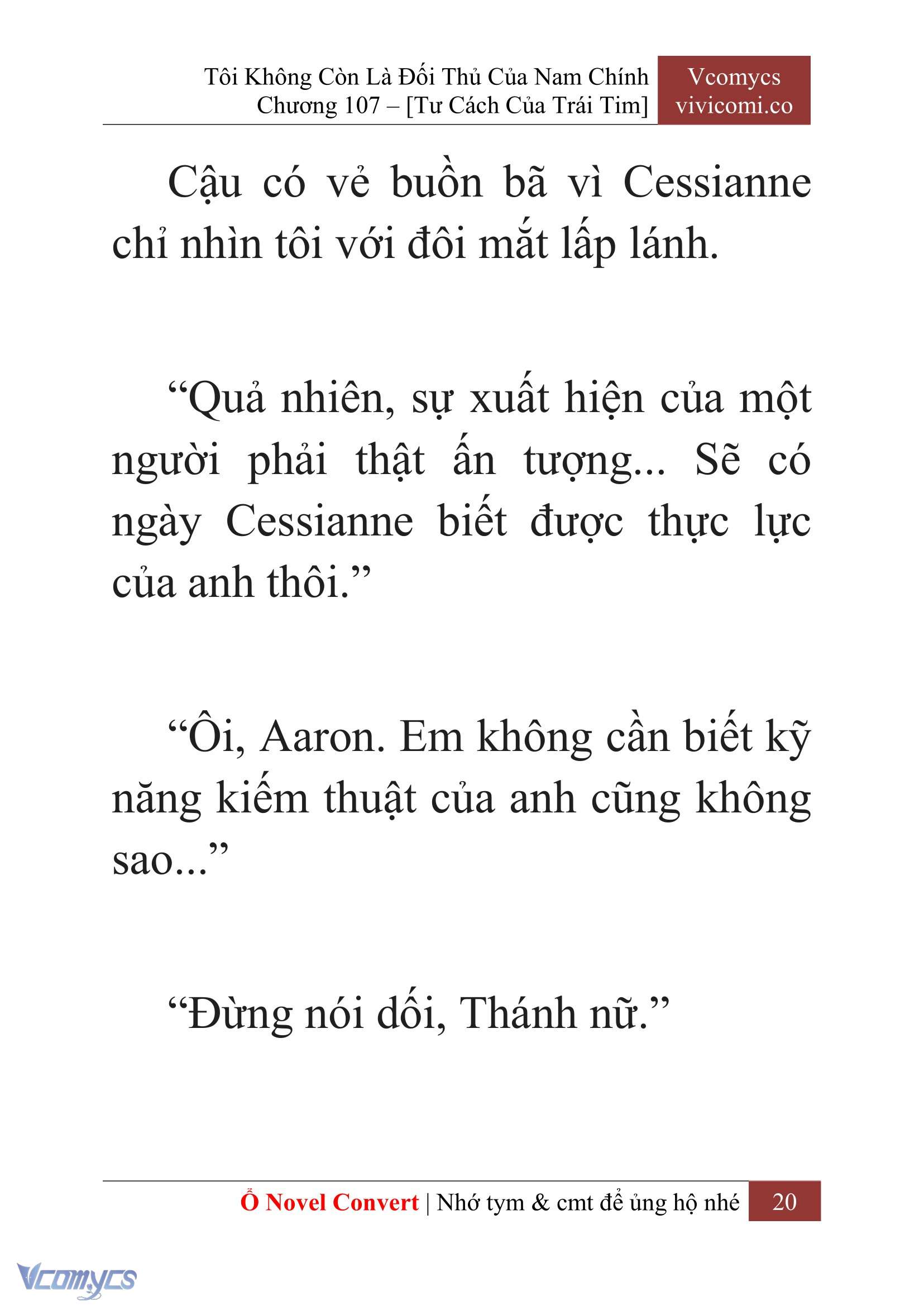 [Novel] Tôi Không Còn Là Đối Thủ Của Nam Chính Chapter  107 - 22