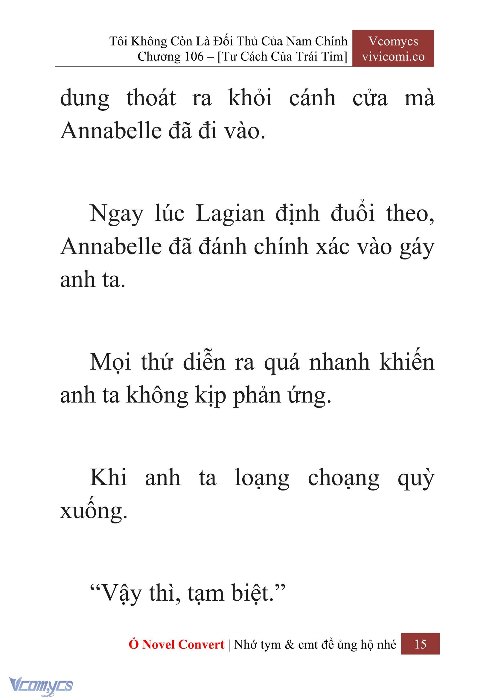 [Novel] Tôi Không Còn Là Đối Thủ Của Nam Chính Chapter  106 - 17