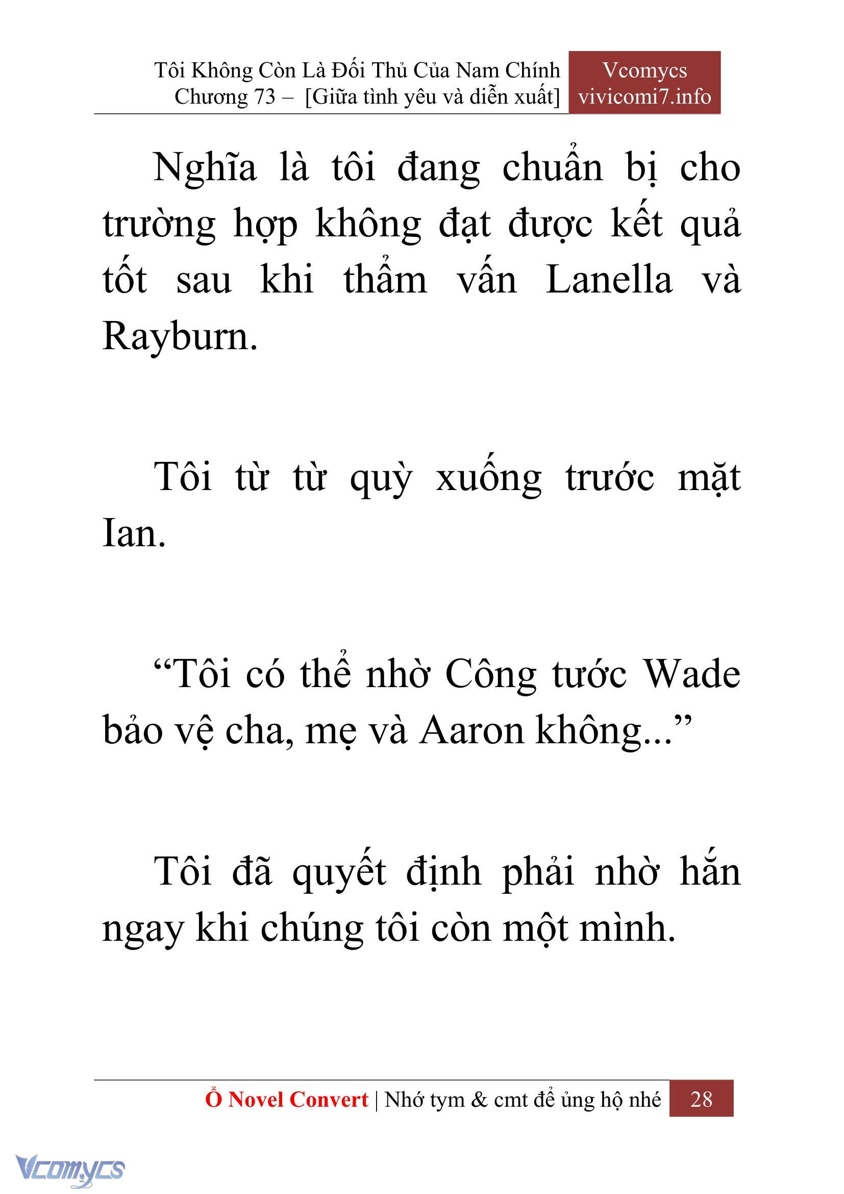 [Novel] Tôi Không Còn Là Đối Thủ Của Nam Chính Chapter  73 - 30