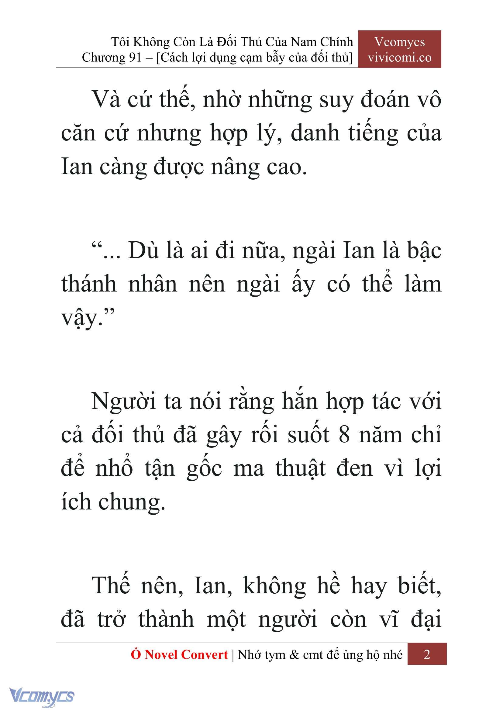 [Novel] Tôi Không Còn Là Đối Thủ Của Nam Chính Chapter  91 - 4