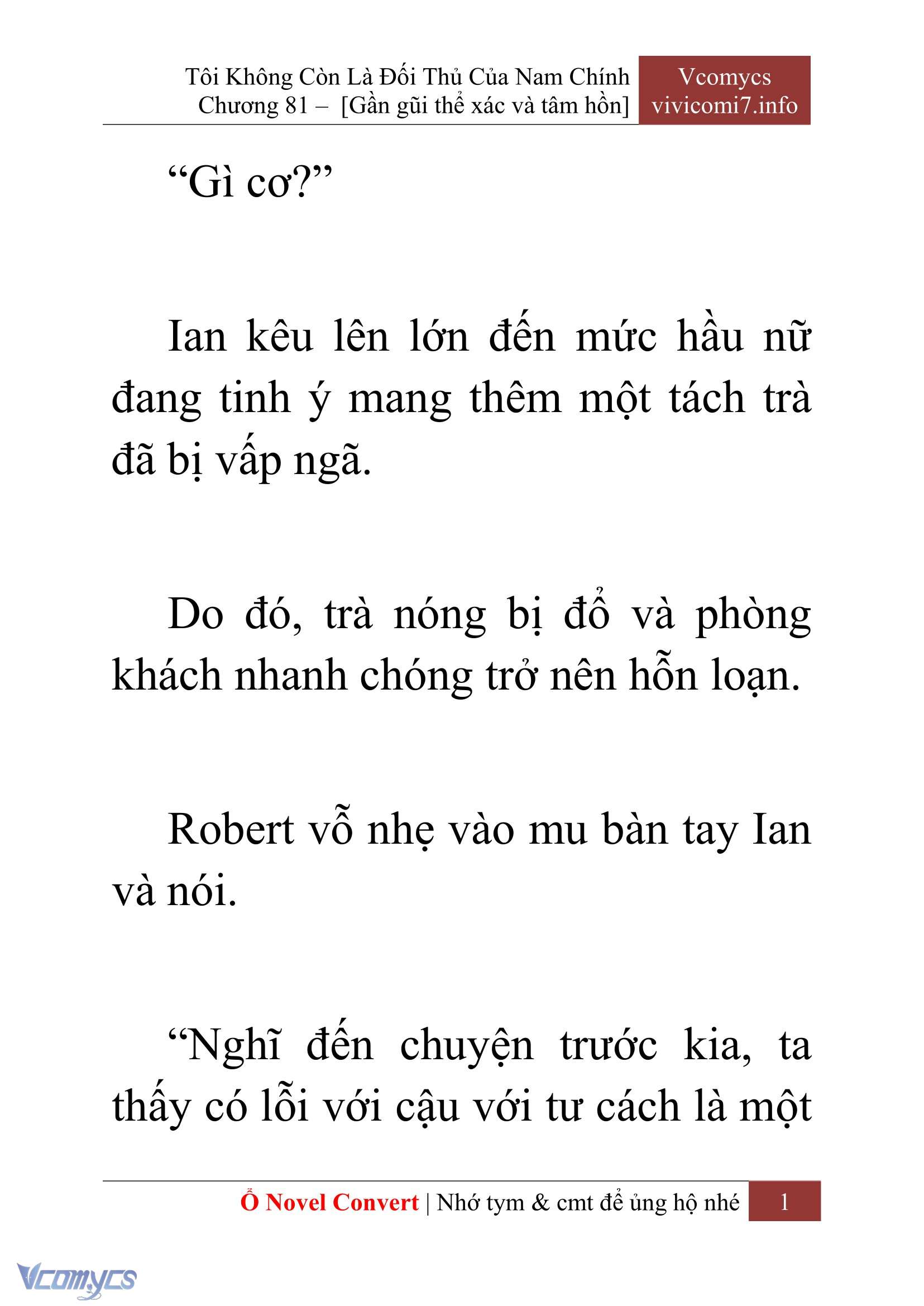 [Novel] Tôi Không Còn Là Đối Thủ Của Nam Chính Chapter  81 - 3