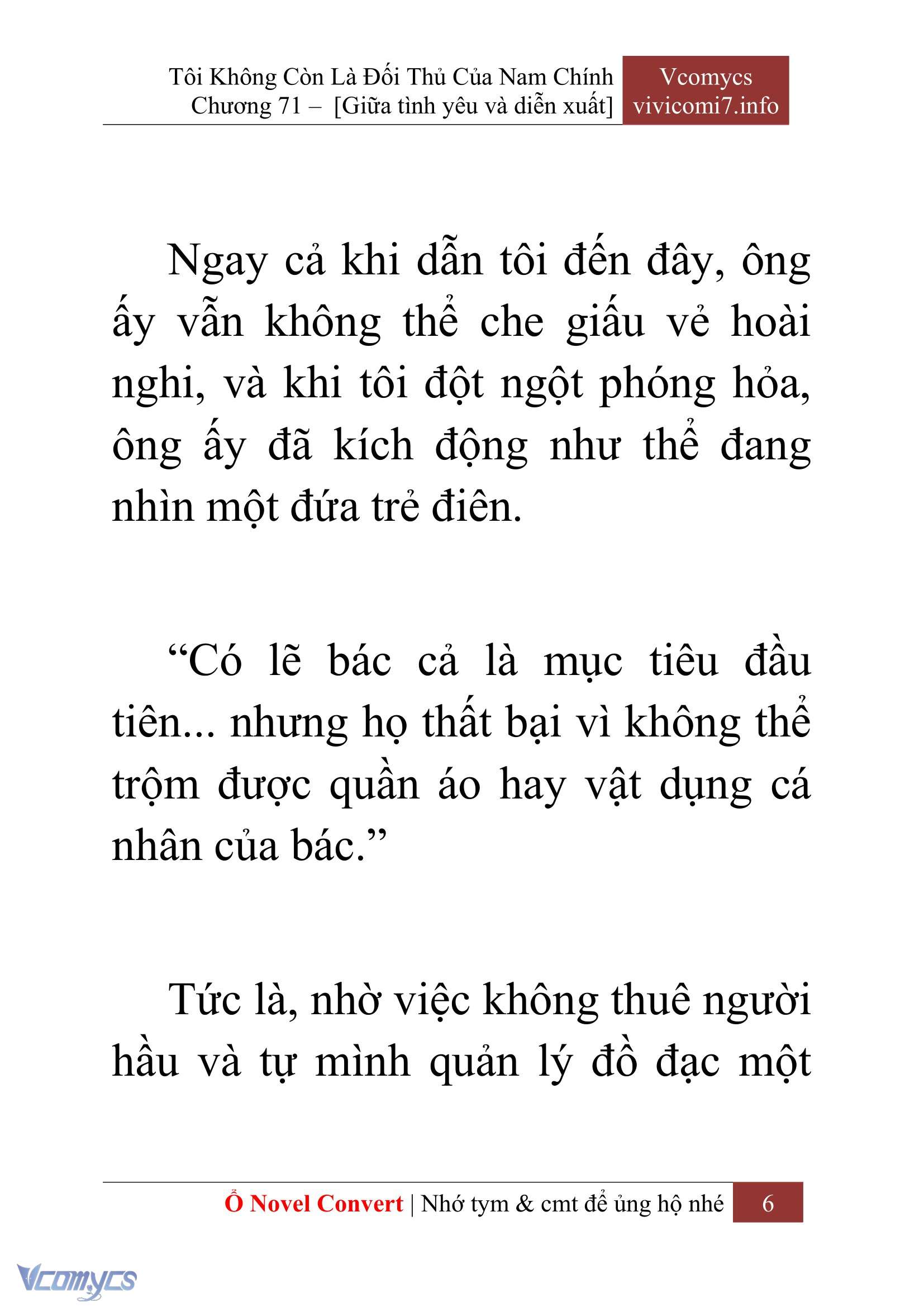 [Novel] Tôi Không Còn Là Đối Thủ Của Nam Chính Chapter  71 - 8