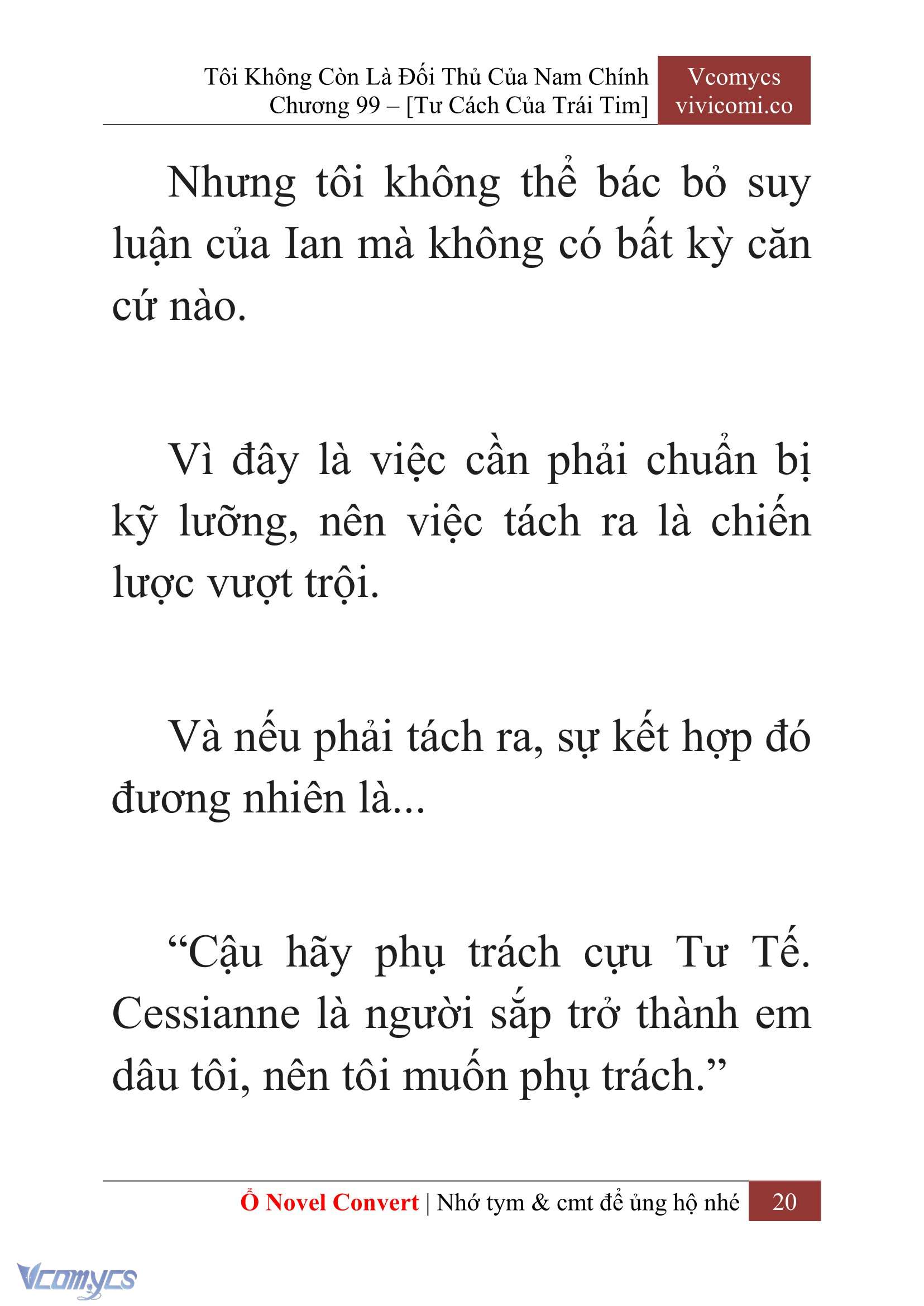 [Novel] Tôi Không Còn Là Đối Thủ Của Nam Chính Chapter  99 - 22