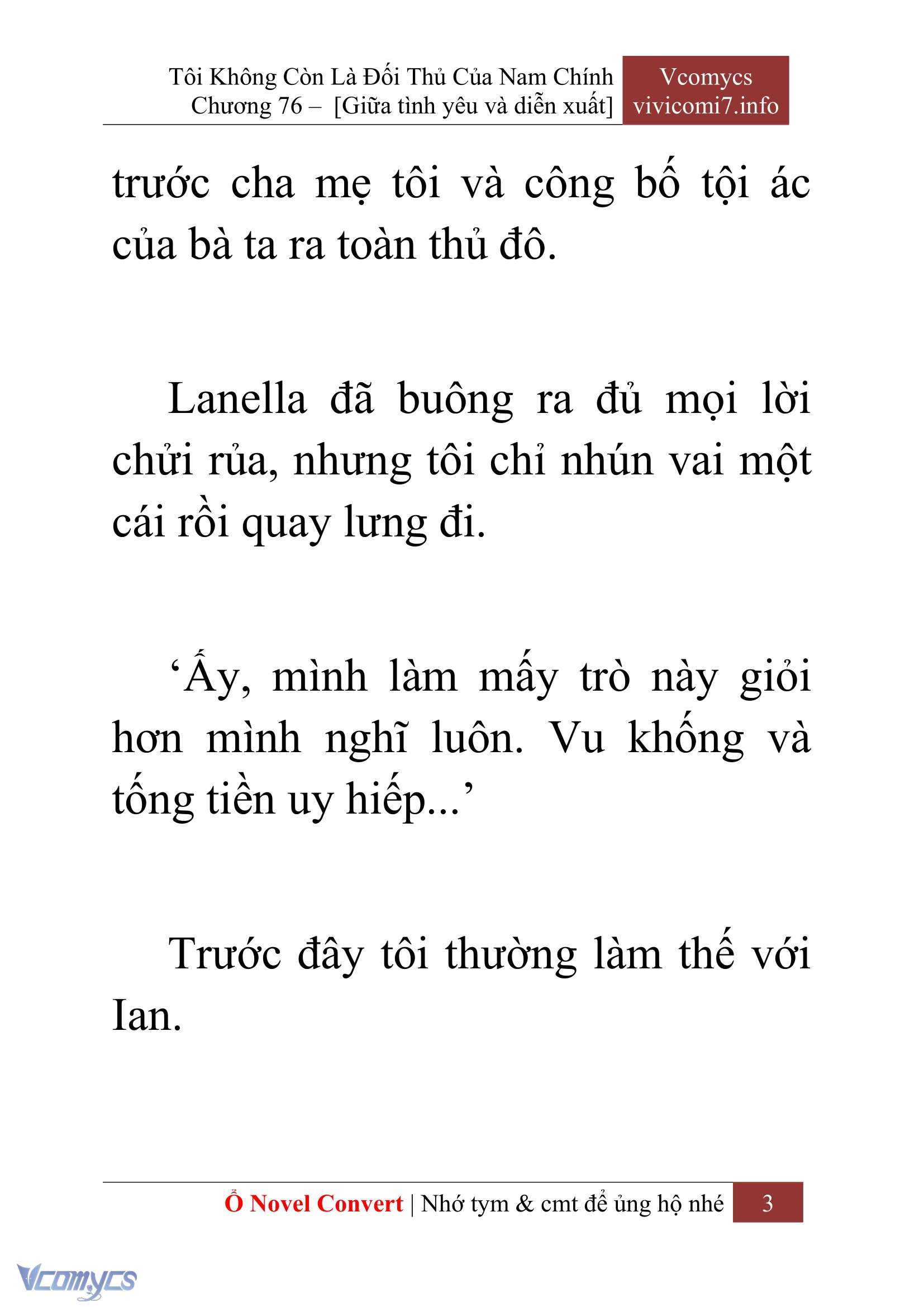 [Novel] Tôi Không Còn Là Đối Thủ Của Nam Chính Chapter  76 - 5