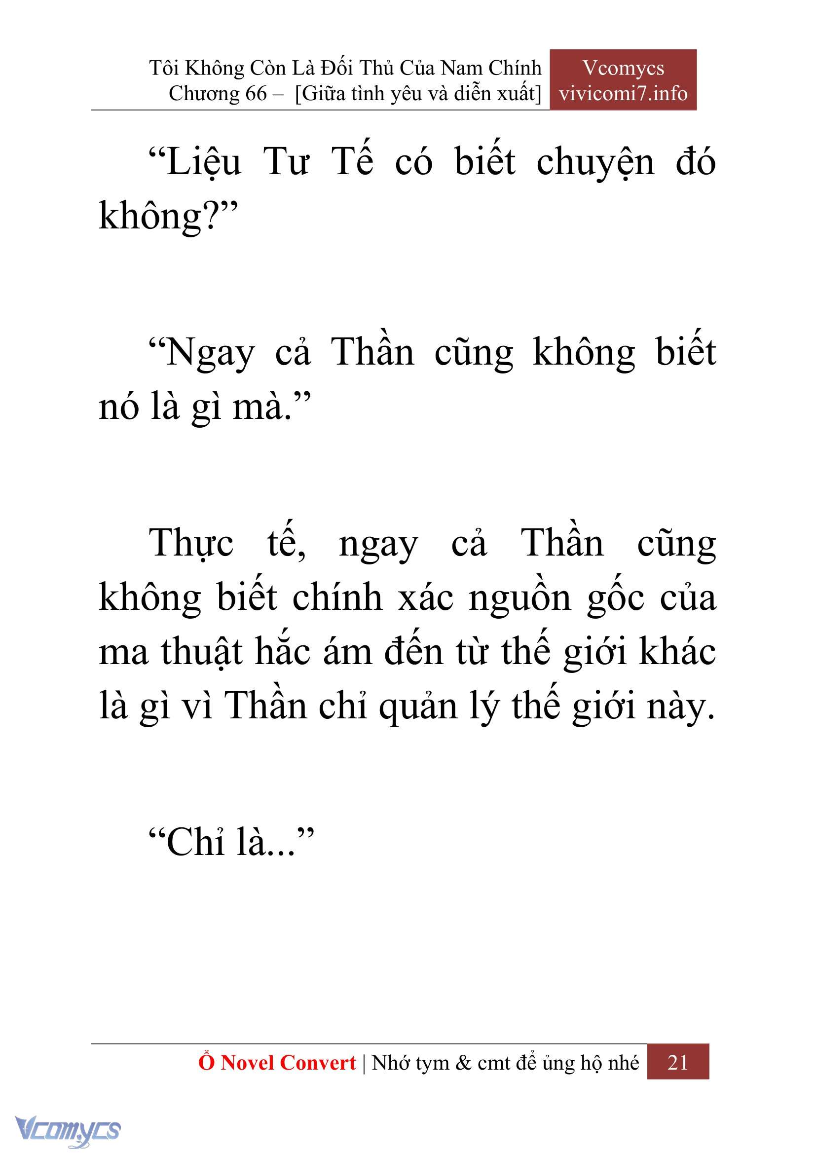 [Novel] Tôi Không Còn Là Đối Thủ Của Nam Chính Chapter  66 - 23