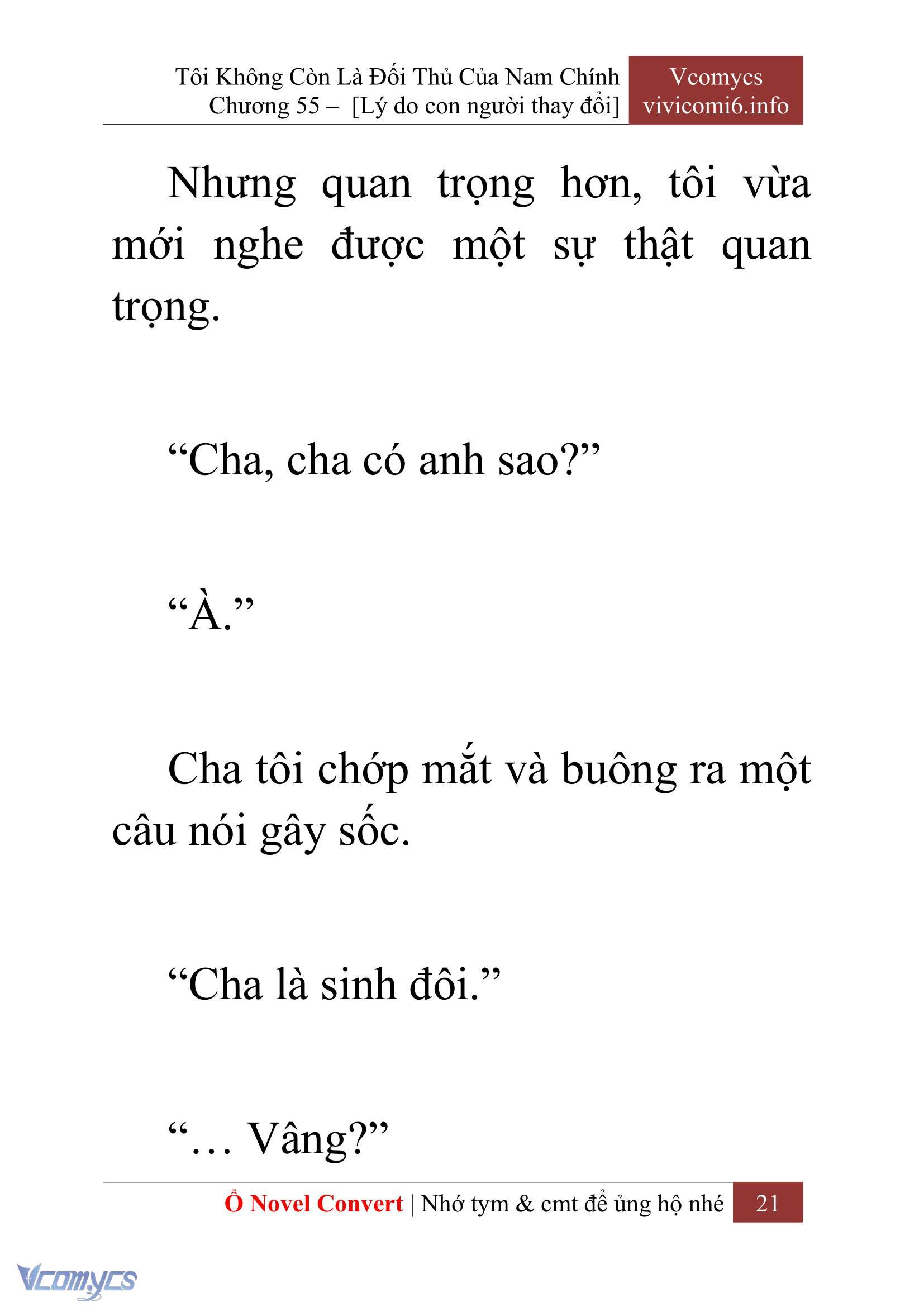 [Novel] Tôi Không Còn Là Đối Thủ Của Nam Chính Chapter  55 - 23
