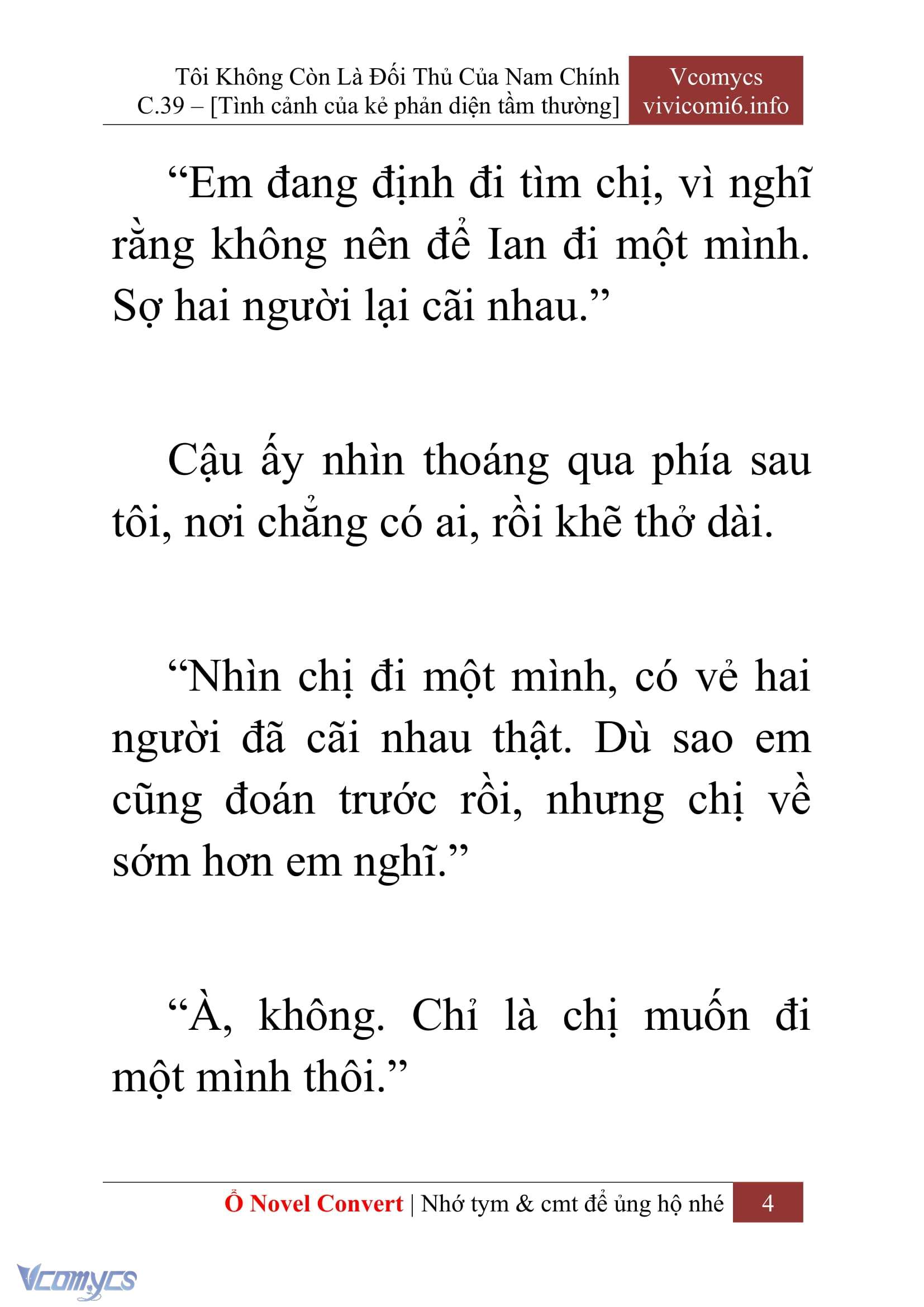 [Novel] Tôi Không Còn Là Đối Thủ Của Nam Chính Chapter  39 - 6