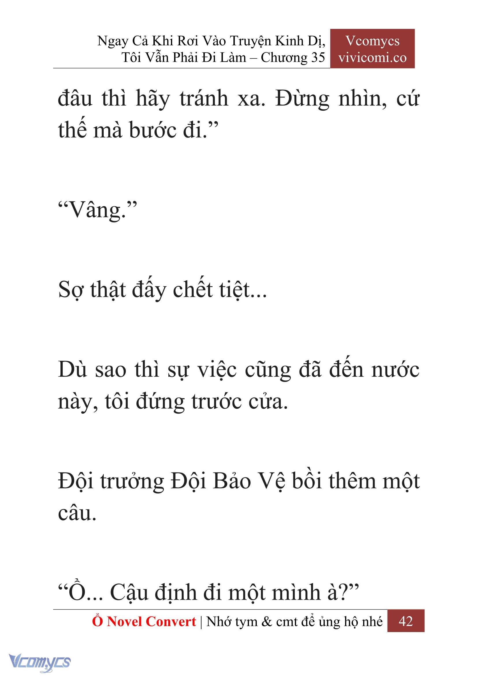 [Novel] Ngay Cả Khi Rơi Vào Truyện Kinh Dị, Tôi Vẫn Phải Đi Làm Chapter  35 - 44