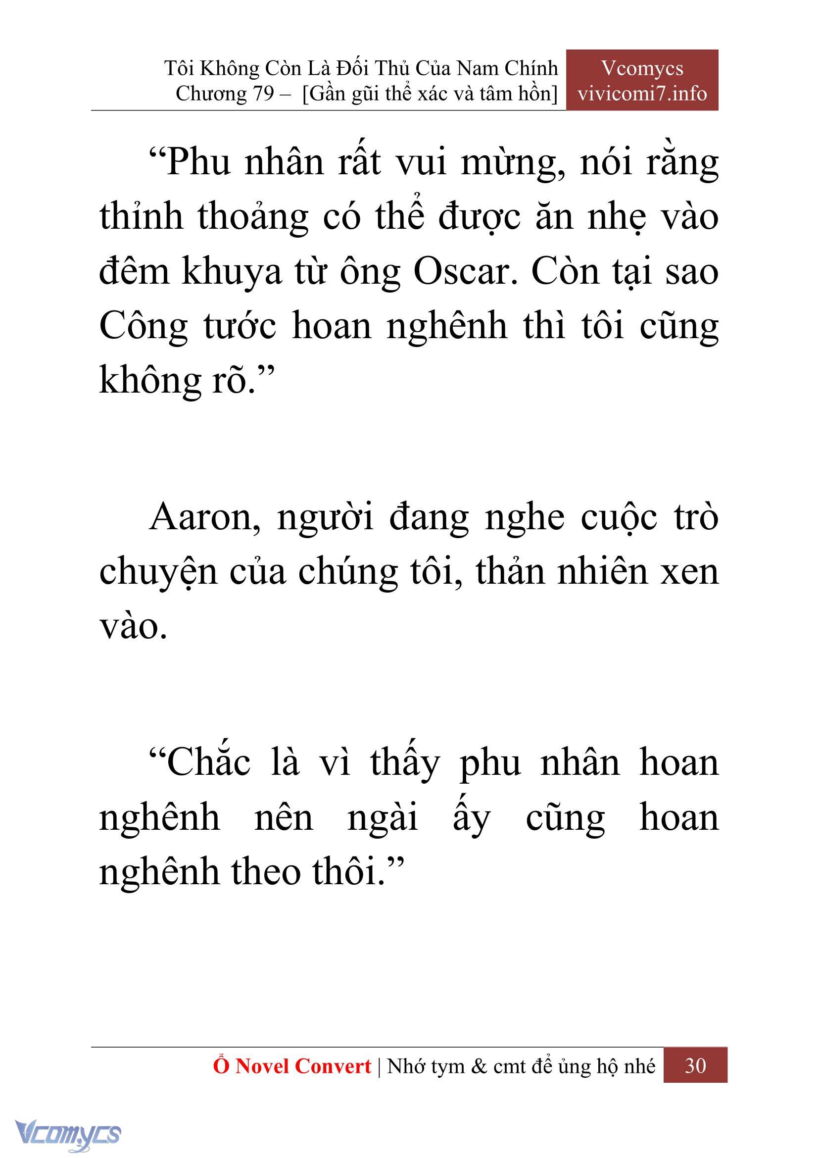 [Novel] Tôi Không Còn Là Đối Thủ Của Nam Chính Chapter  79 - 32