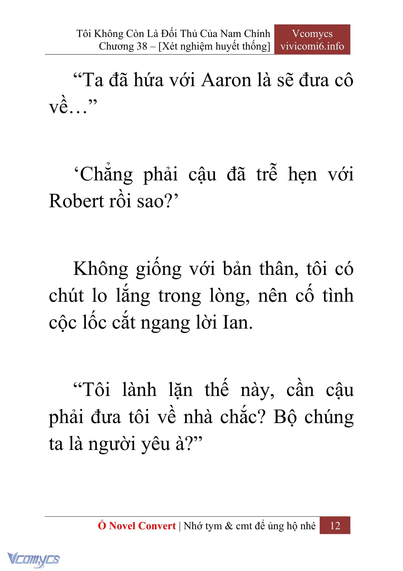 [Novel] Tôi Không Còn Là Đối Thủ Của Nam Chính Chapter  38 - 14