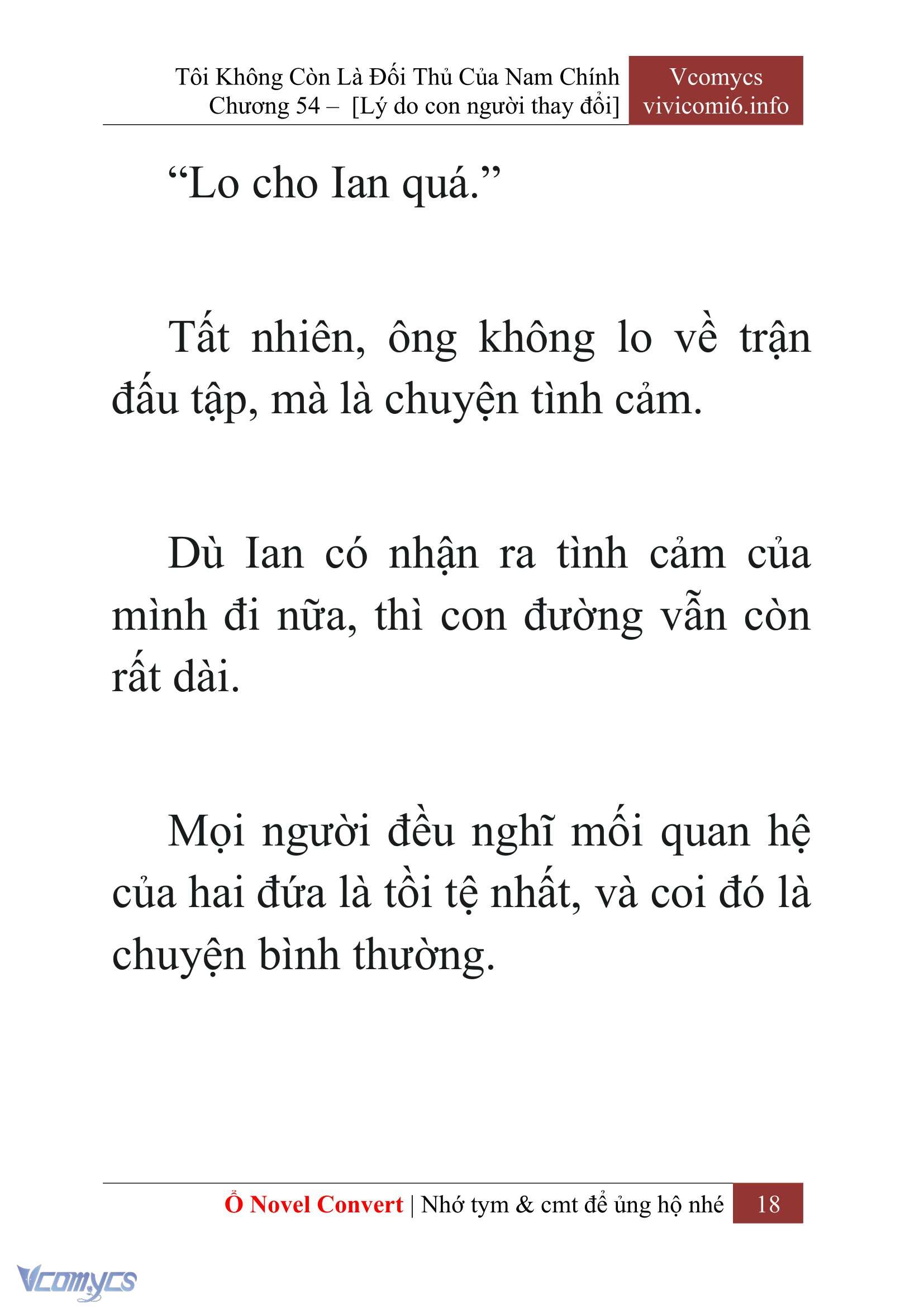 [Novel] Tôi Không Còn Là Đối Thủ Của Nam Chính Chapter  54 - 20