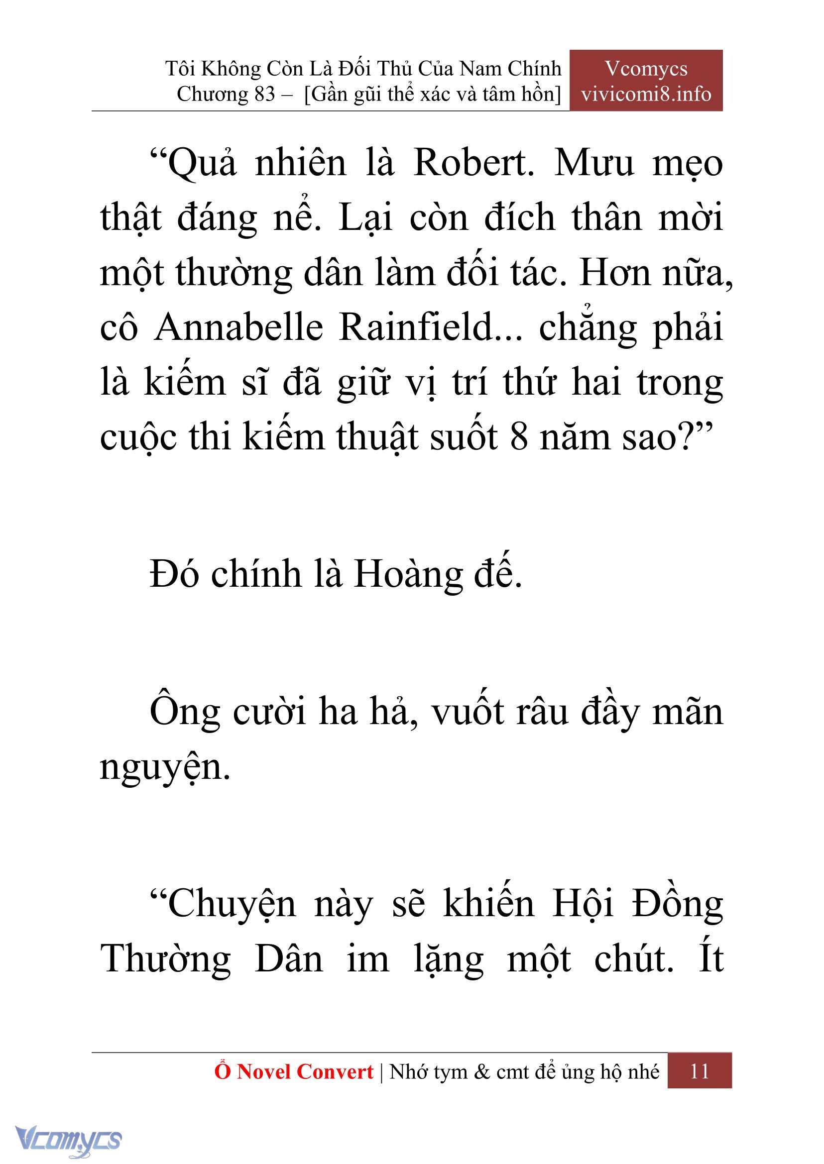 [Novel] Tôi Không Còn Là Đối Thủ Của Nam Chính Chapter  83 - 13