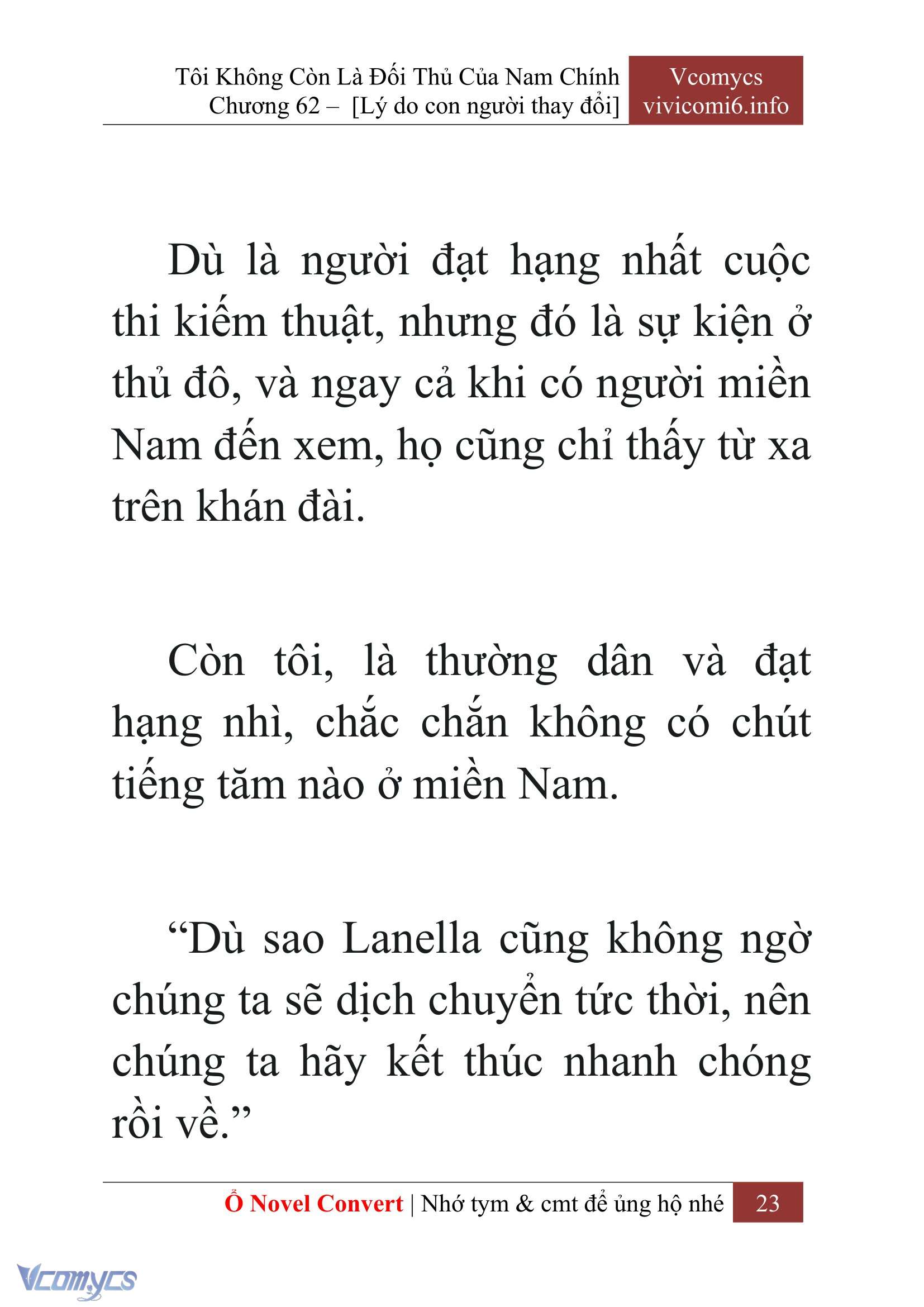 [Novel] Tôi Không Còn Là Đối Thủ Của Nam Chính Chapter  62 - 25
