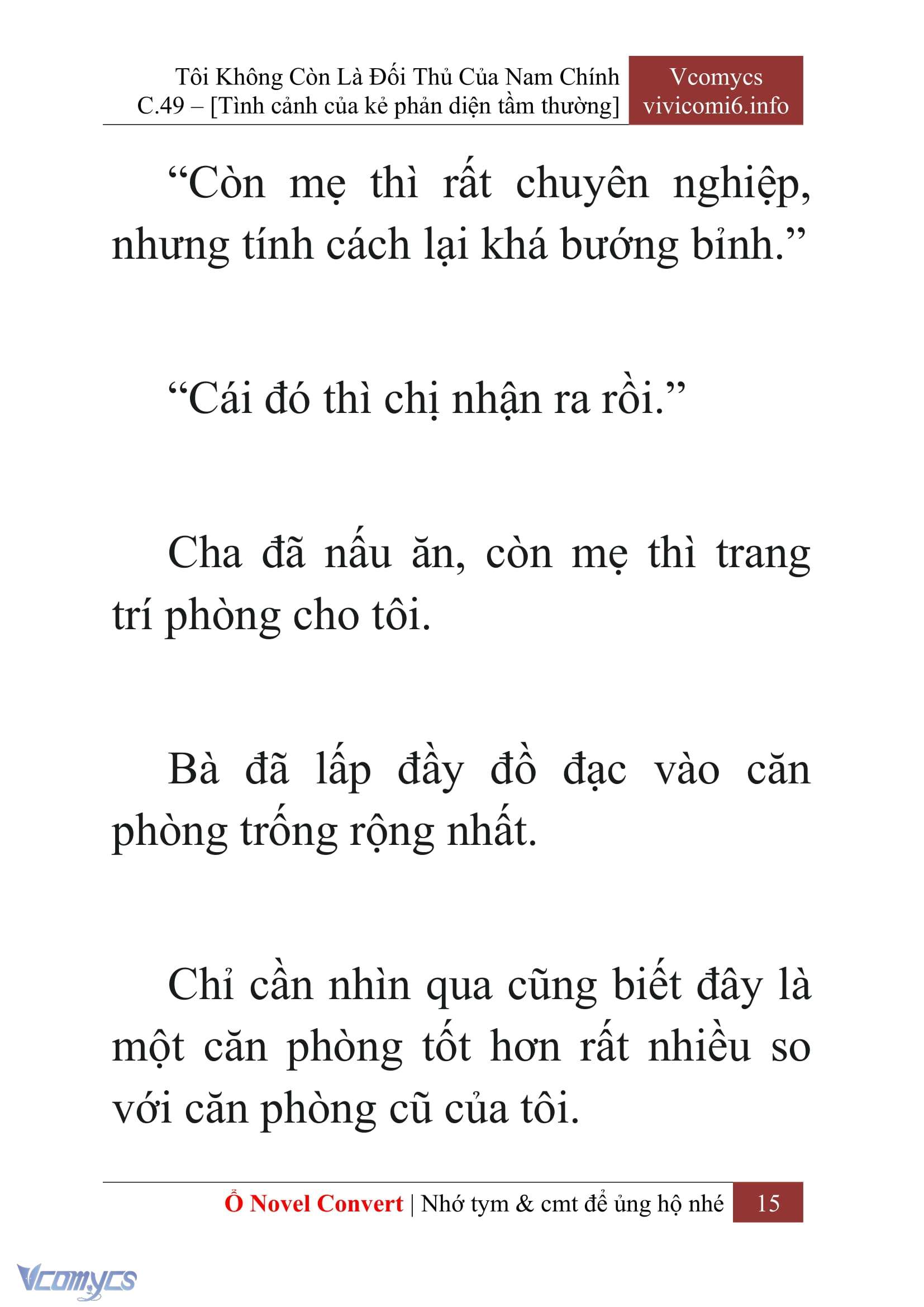 [Novel] Tôi Không Còn Là Đối Thủ Của Nam Chính Chapter  49 - 17