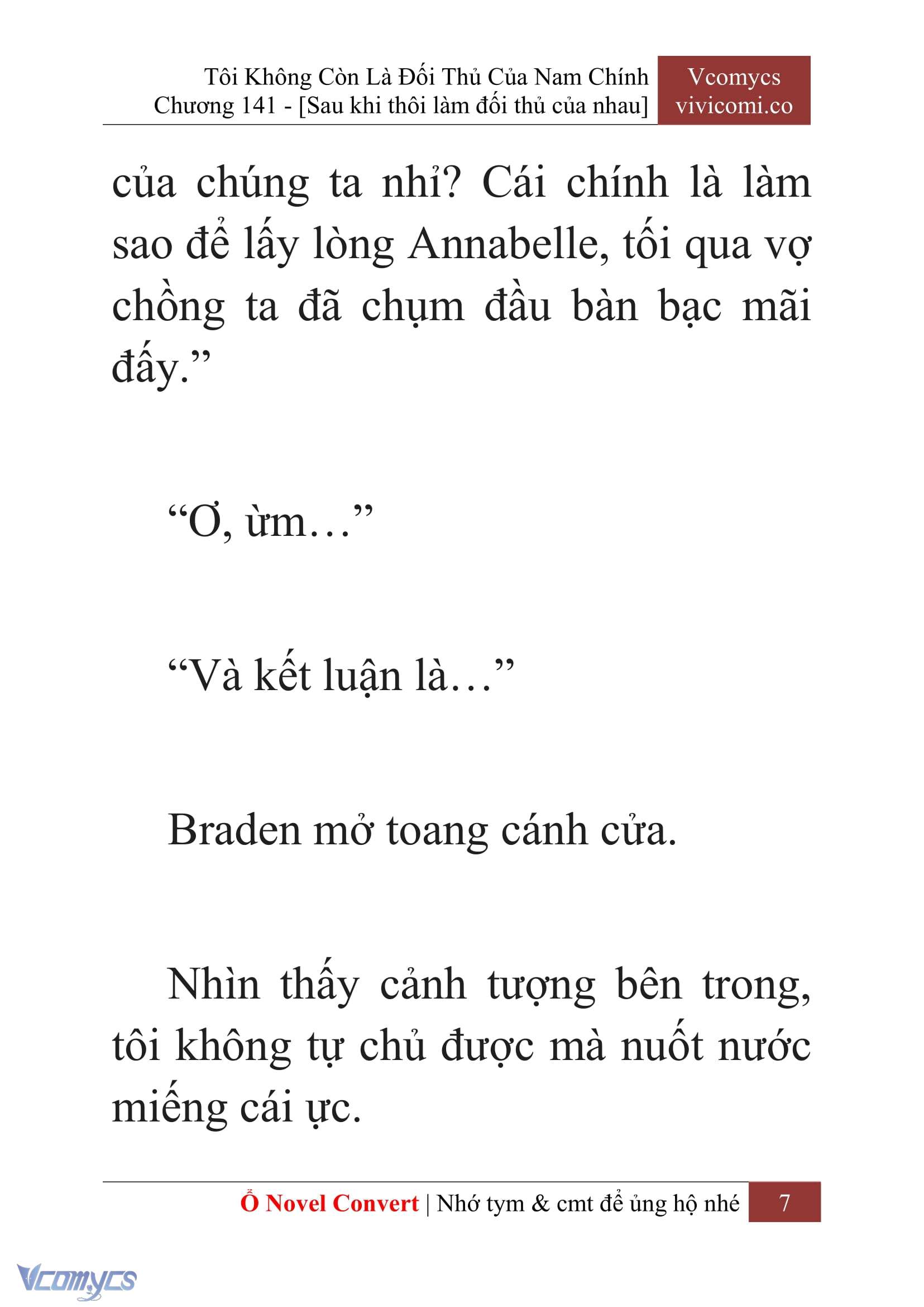 [Novel] Tôi Không Còn Là Đối Thủ Của Nam Chính Chapter  141 - 9