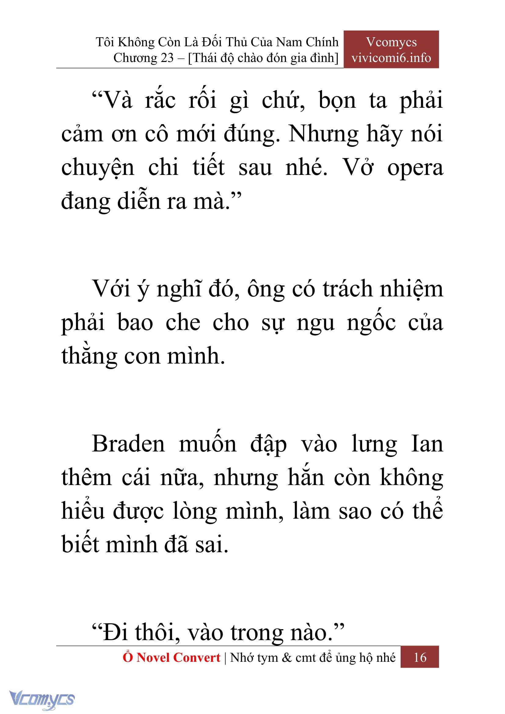 [Novel] Tôi Không Còn Là Đối Thủ Của Nam Chính Chapter  23 - 18