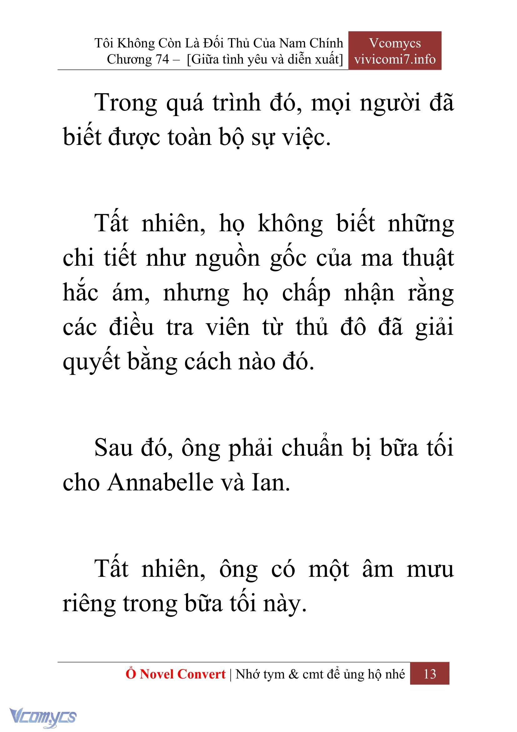 [Novel] Tôi Không Còn Là Đối Thủ Của Nam Chính Chapter  74 - 15