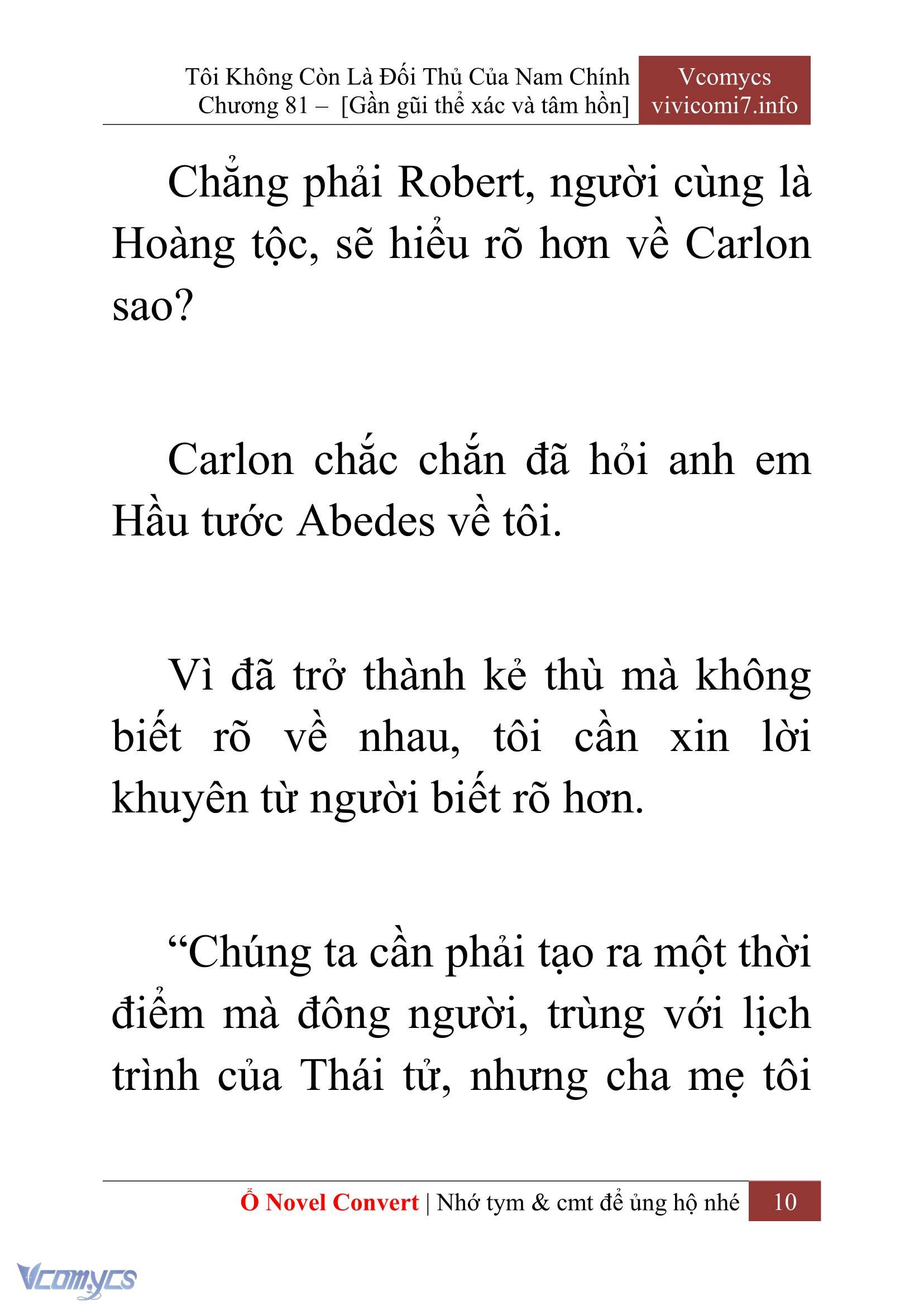 [Novel] Tôi Không Còn Là Đối Thủ Của Nam Chính Chapter  81 - 12