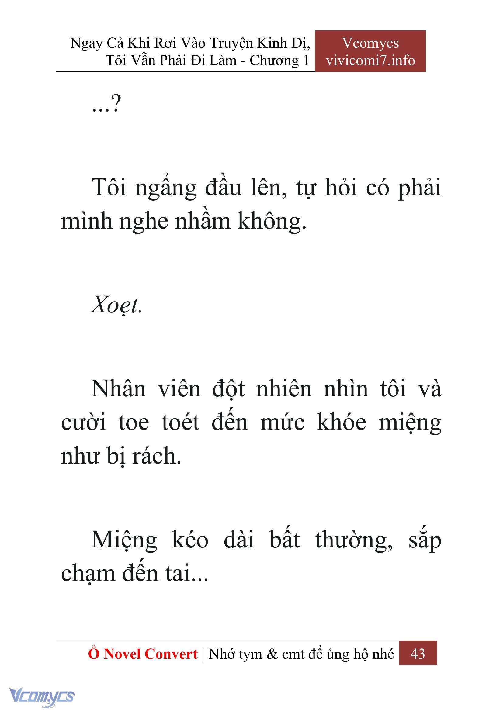 [Novel] Ngay Cả Khi Rơi Vào Truyện Kinh Dị, Tôi Vẫn Phải Đi Làm Chapter  1 - 45