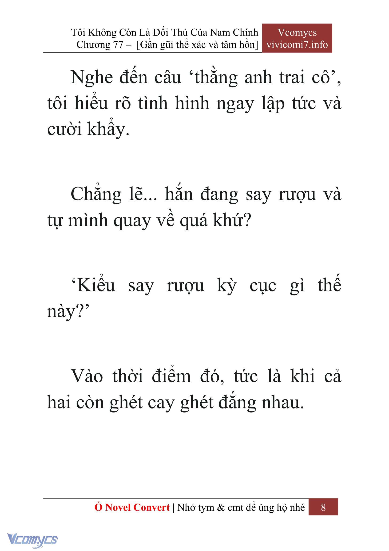 [Novel] Tôi Không Còn Là Đối Thủ Của Nam Chính Chapter  77 - 10