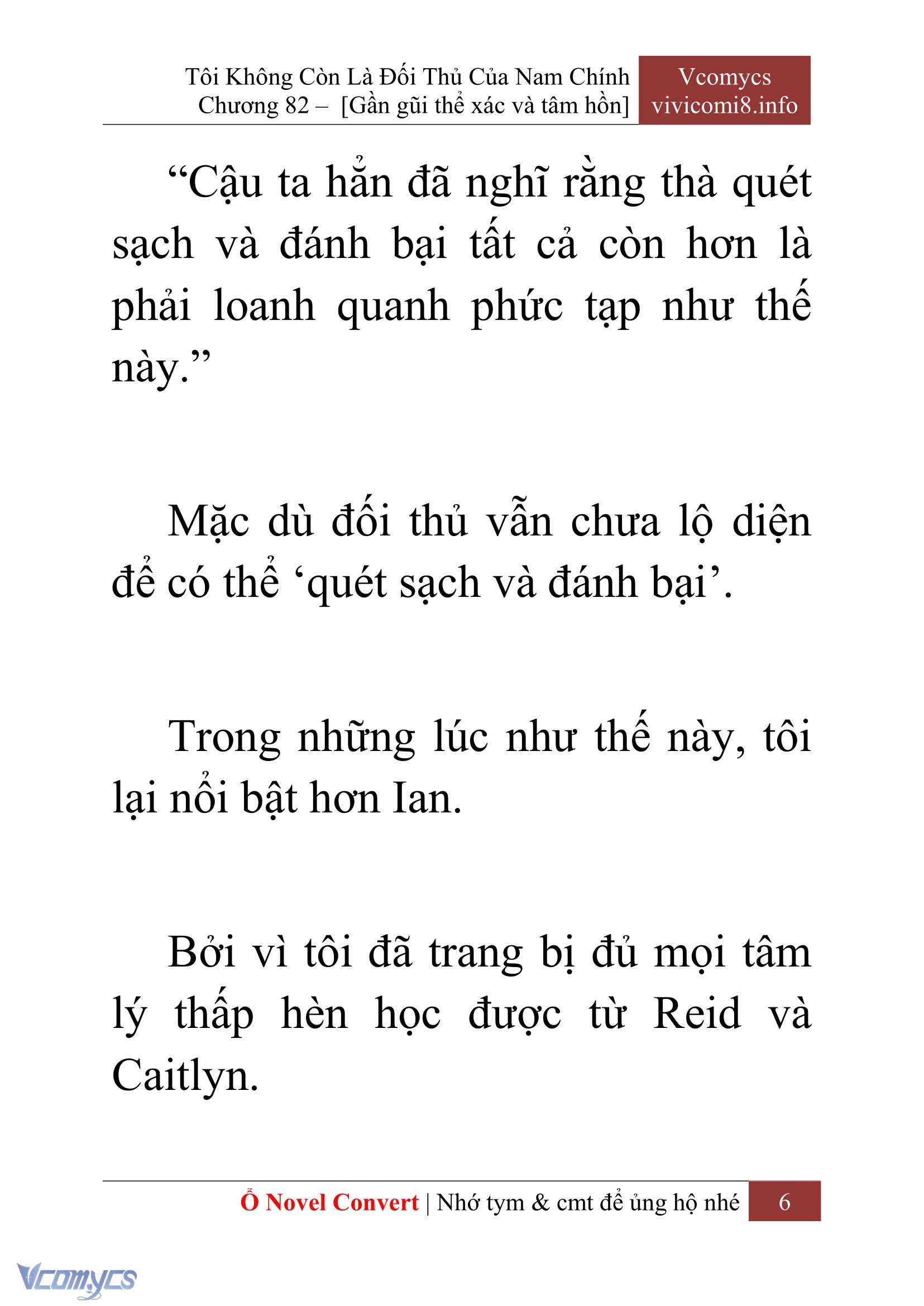 [Novel] Tôi Không Còn Là Đối Thủ Của Nam Chính Chapter  82 - 8