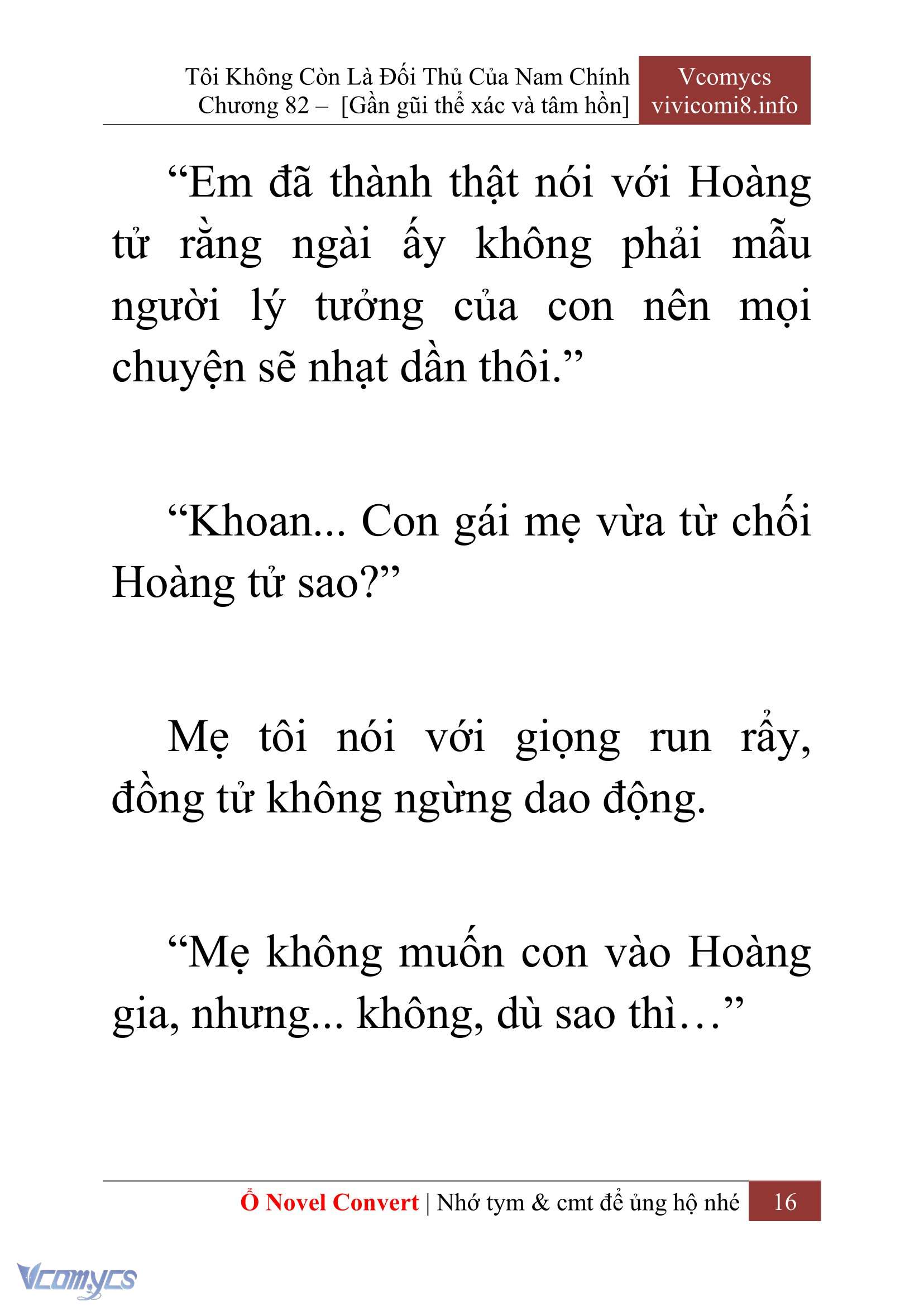 [Novel] Tôi Không Còn Là Đối Thủ Của Nam Chính Chapter  82 - 18