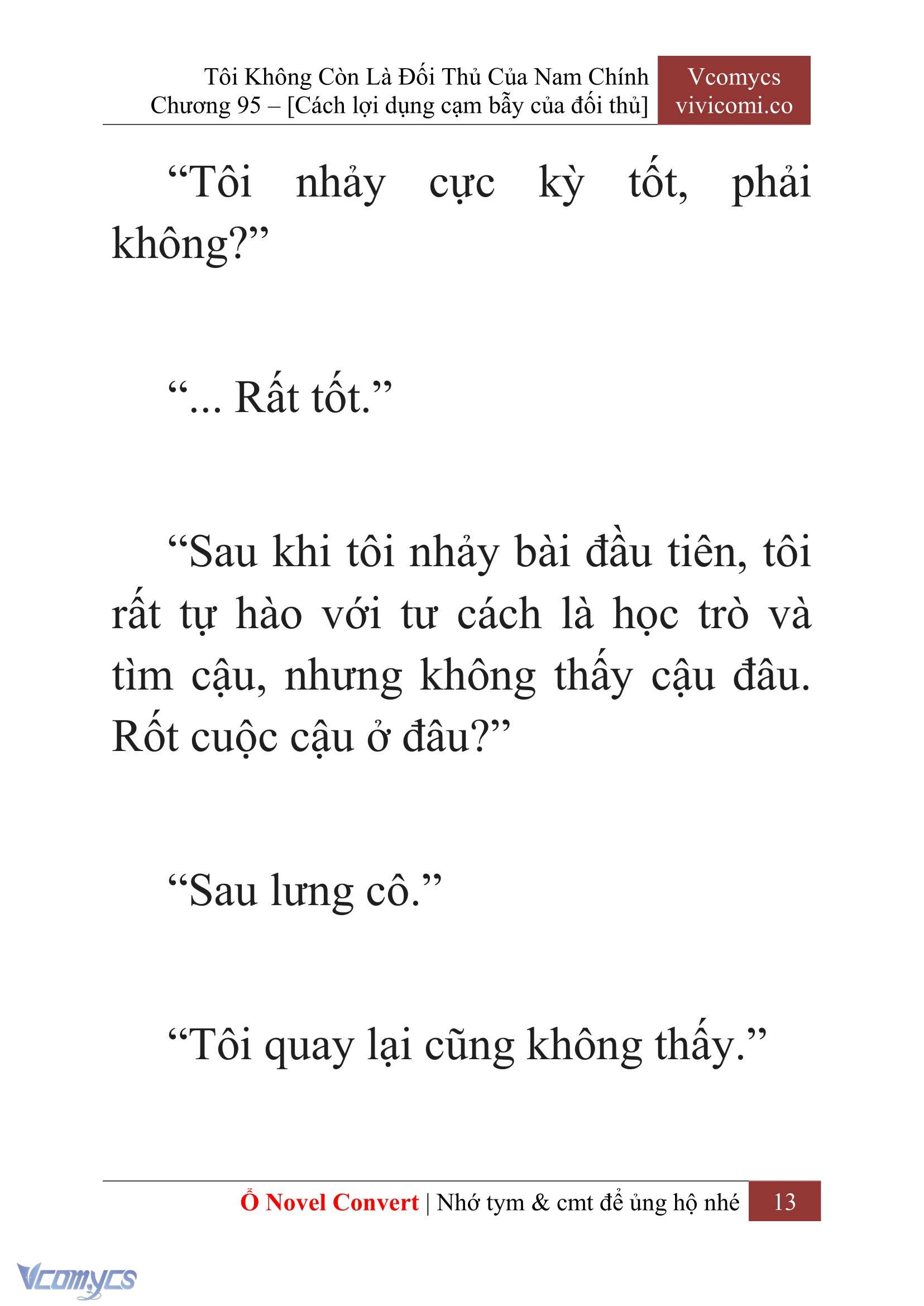 [Novel] Tôi Không Còn Là Đối Thủ Của Nam Chính Chapter  95 - 15