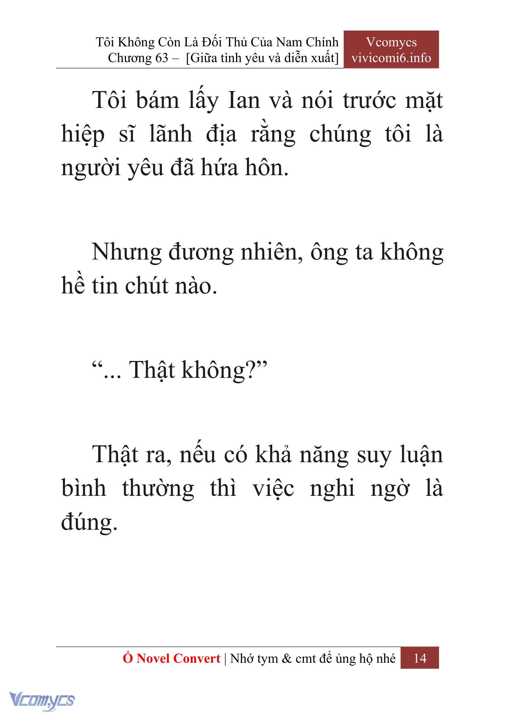 [Novel] Tôi Không Còn Là Đối Thủ Của Nam Chính Chapter  63 - 16