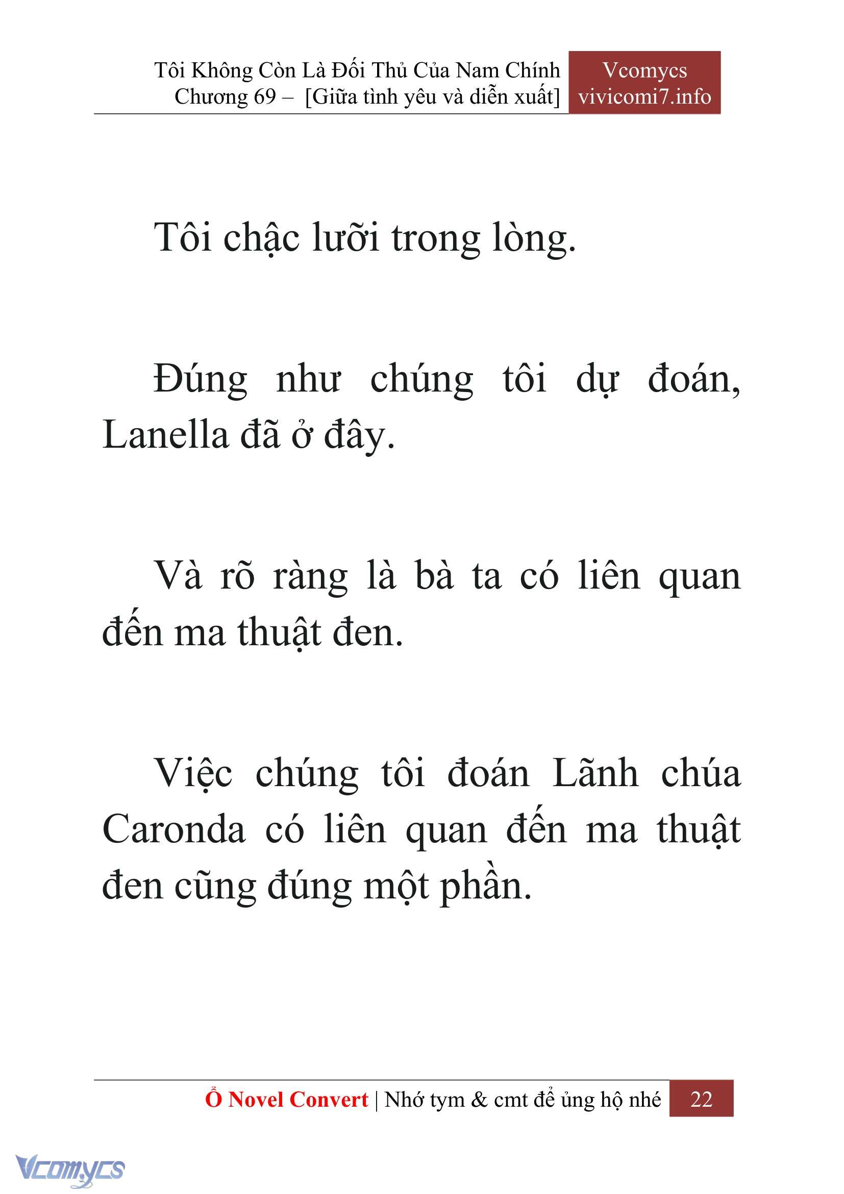 [Novel] Tôi Không Còn Là Đối Thủ Của Nam Chính Chapter  69 - 24