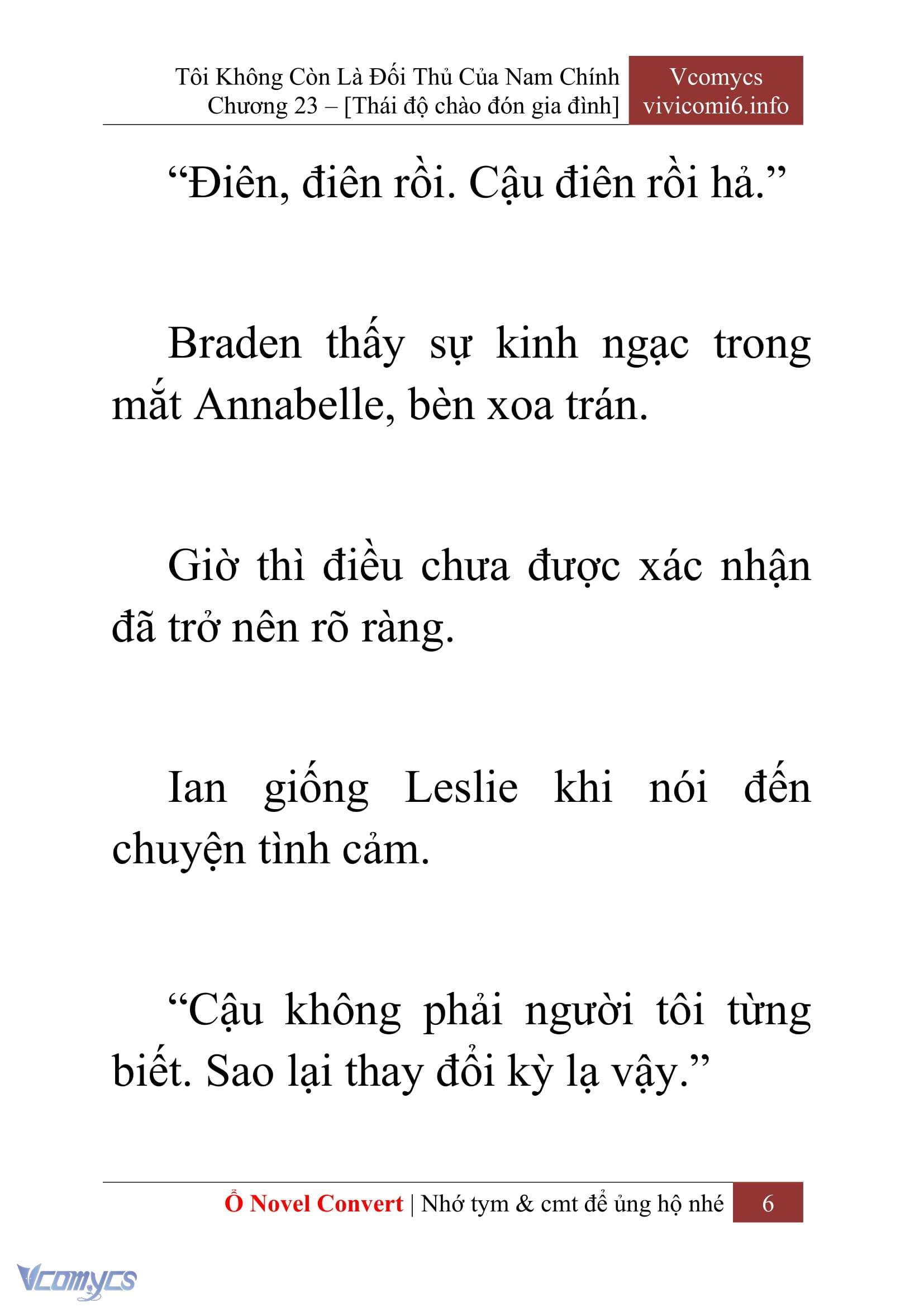 [Novel] Tôi Không Còn Là Đối Thủ Của Nam Chính Chapter  23 - 8
