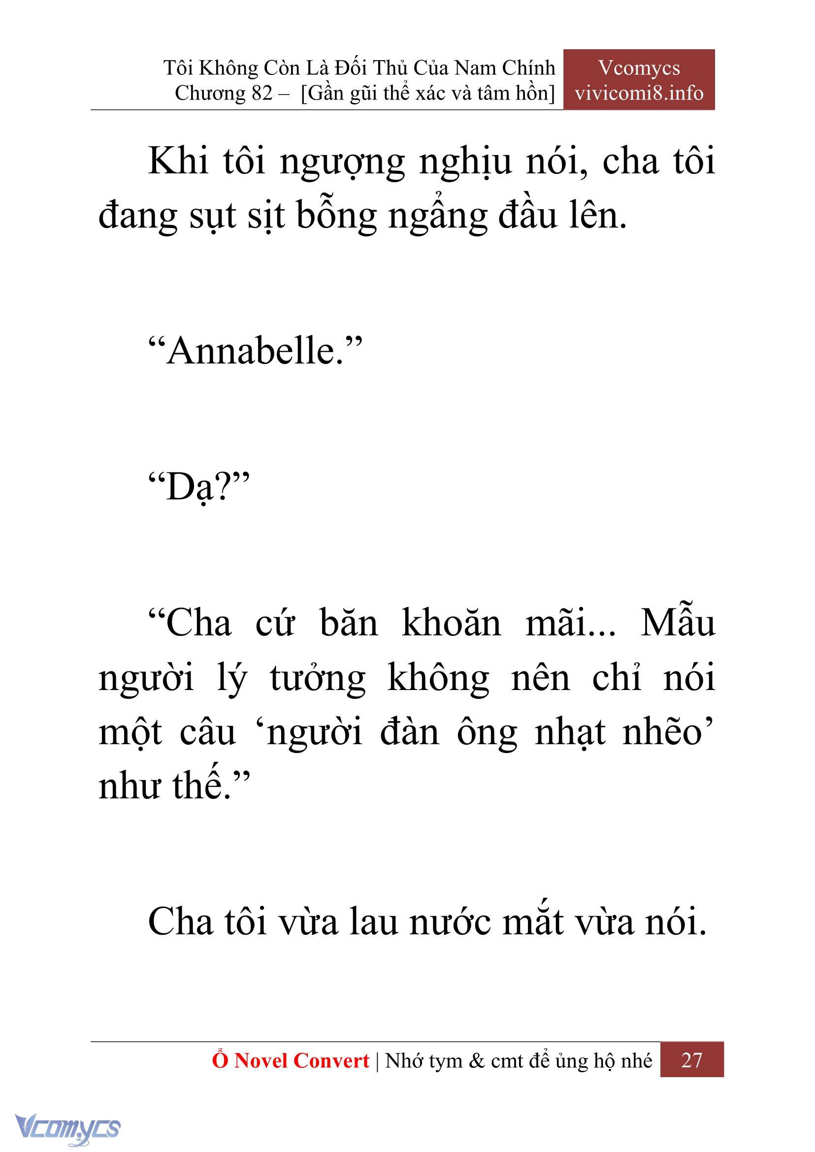 [Novel] Tôi Không Còn Là Đối Thủ Của Nam Chính Chapter  82 - 29